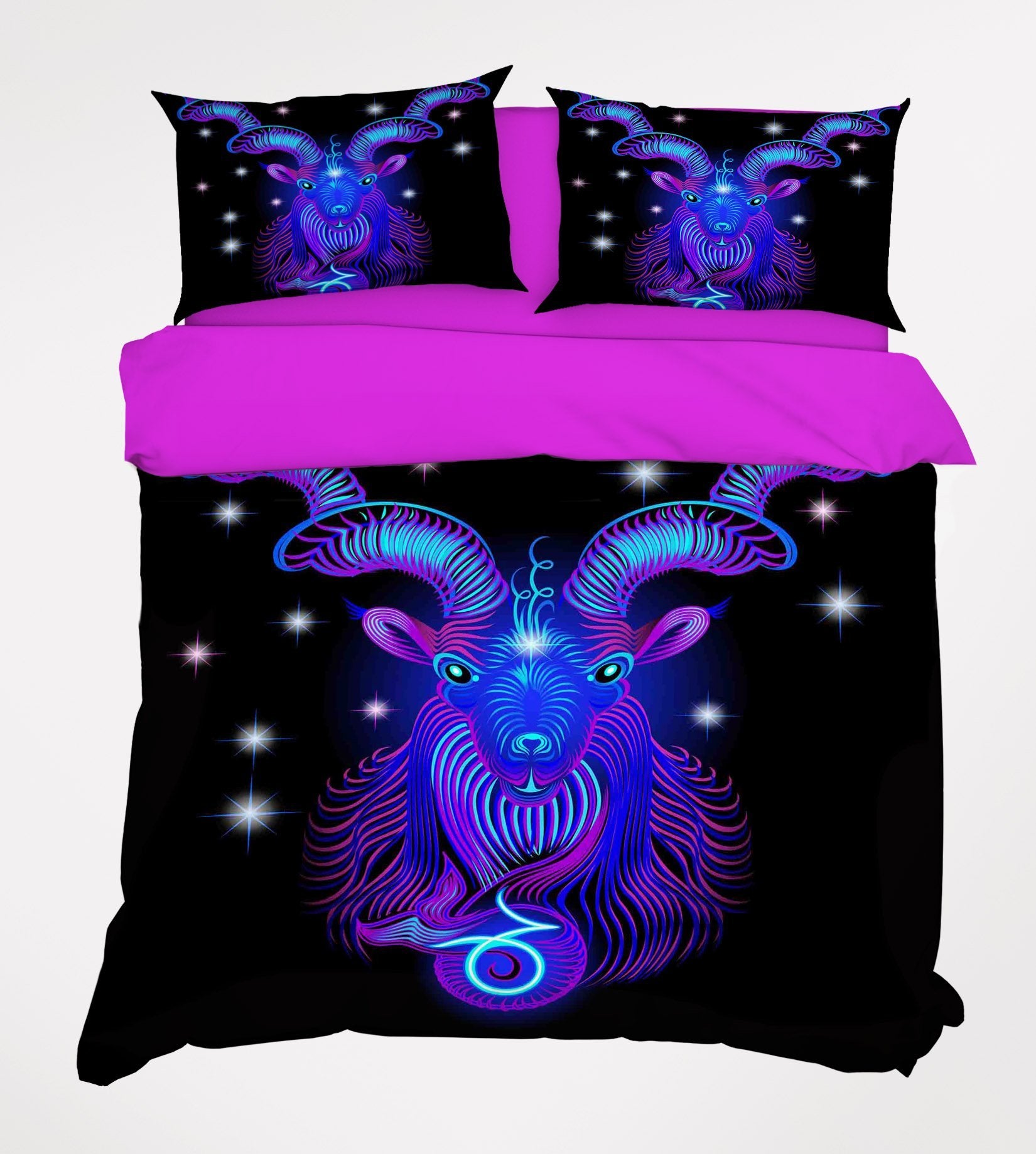 3D Capricorn 302 Bed Pillowcases Quilt Wallpaper AJ Wallpaper 