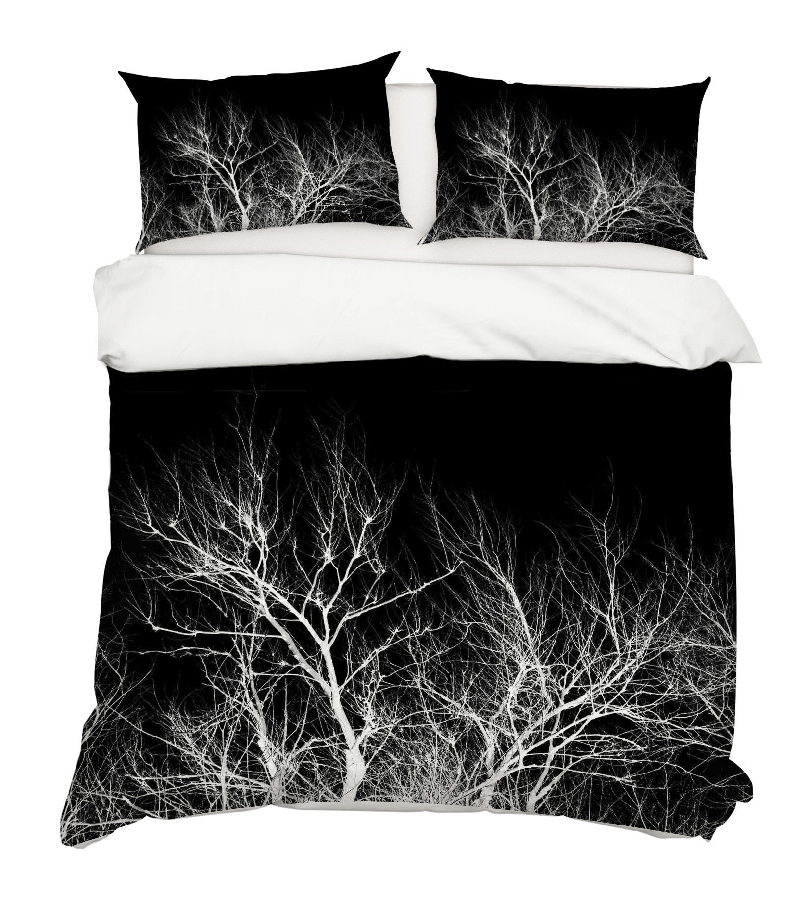 3D Night Tree 042 Bed Pillowcases Quilt Wallpaper AJ Wallpaper 