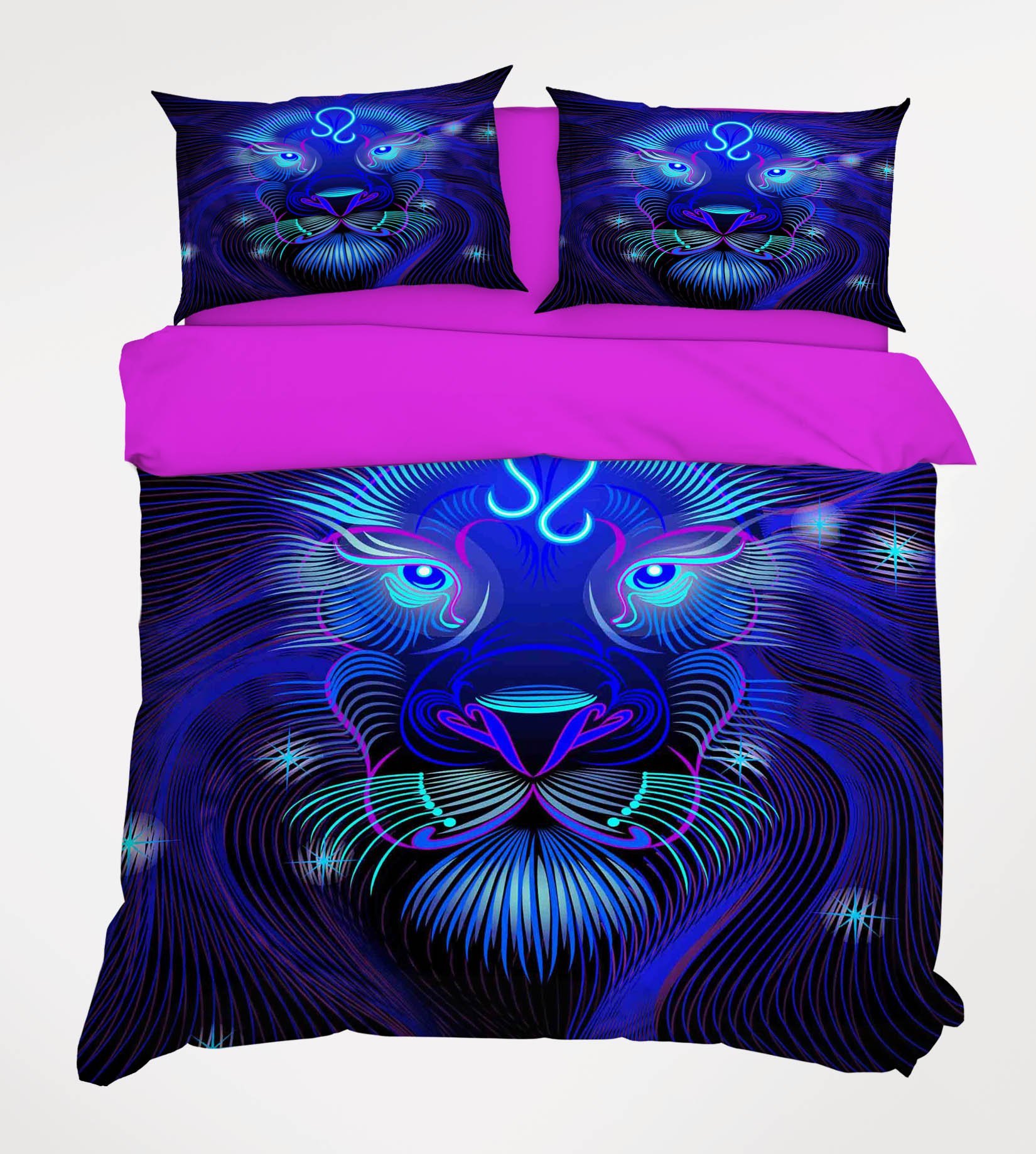 3D Leo 301 Bed Pillowcases Quilt Wallpaper AJ Wallpaper 