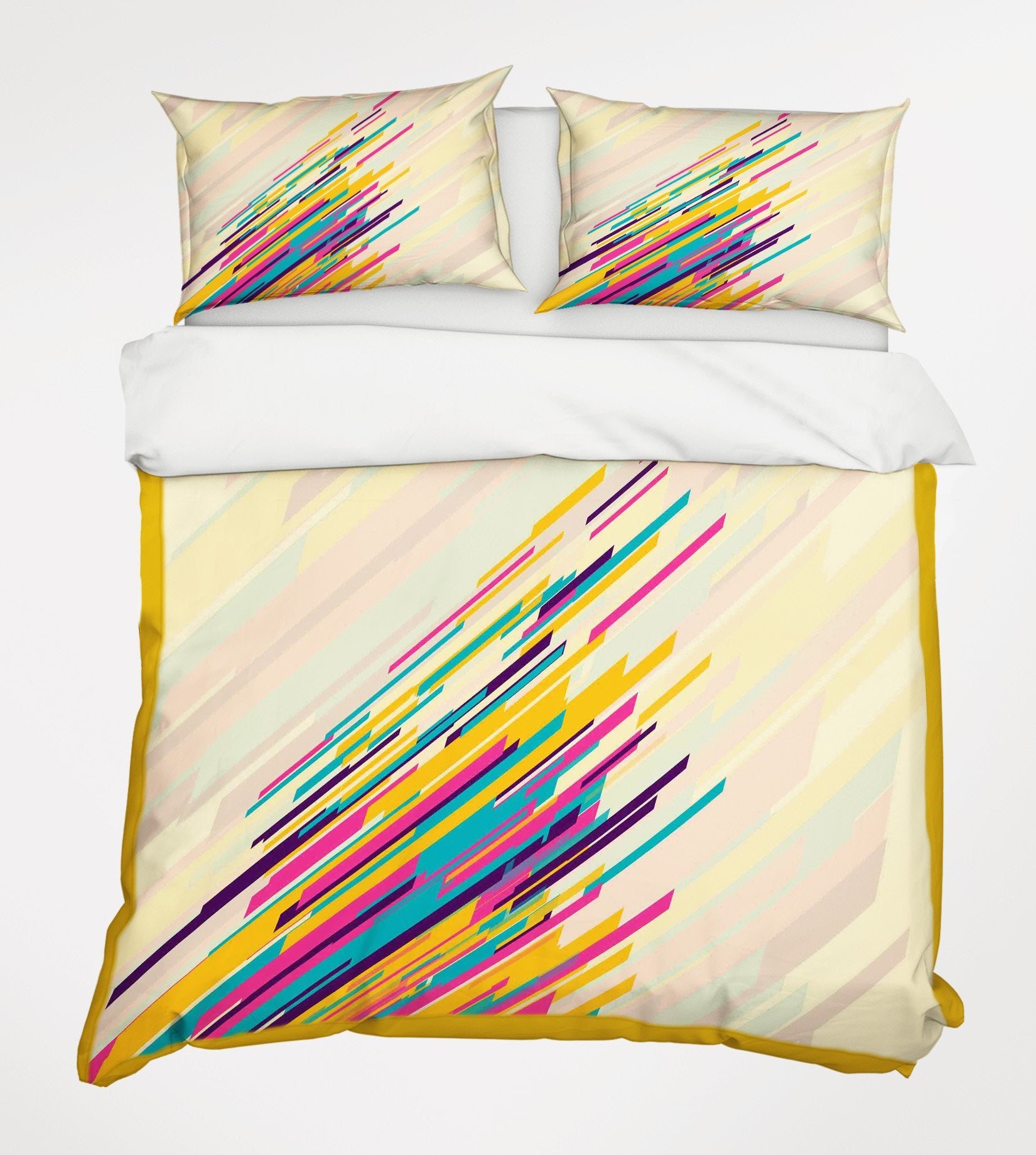 3D Color Line 069 Bed Pillowcases Quilt Wallpaper AJ Wallpaper 