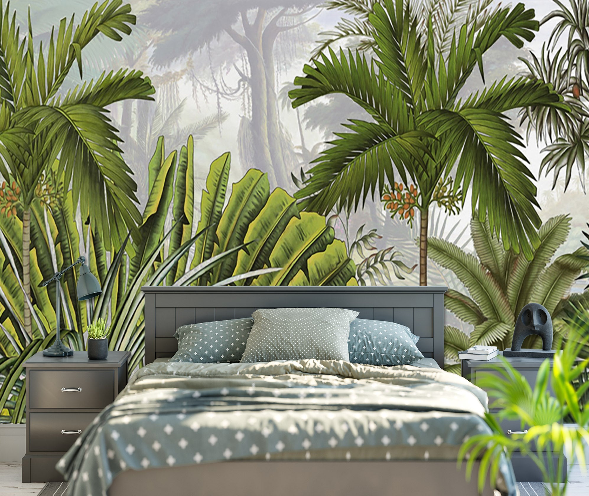 3D Green Forest 1508 Wall Murals