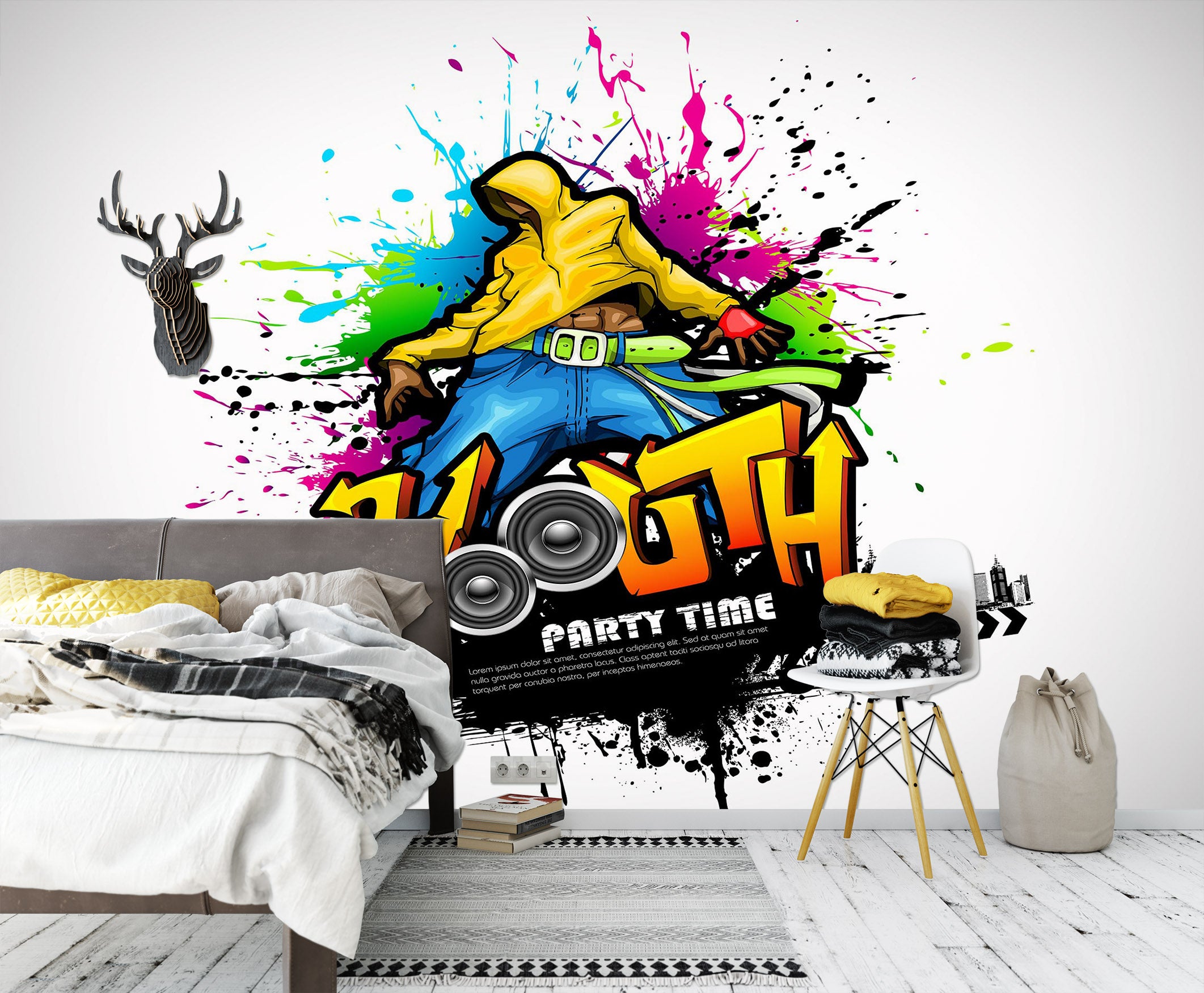 3D Graffiti Illustration 1714 Wall Murals