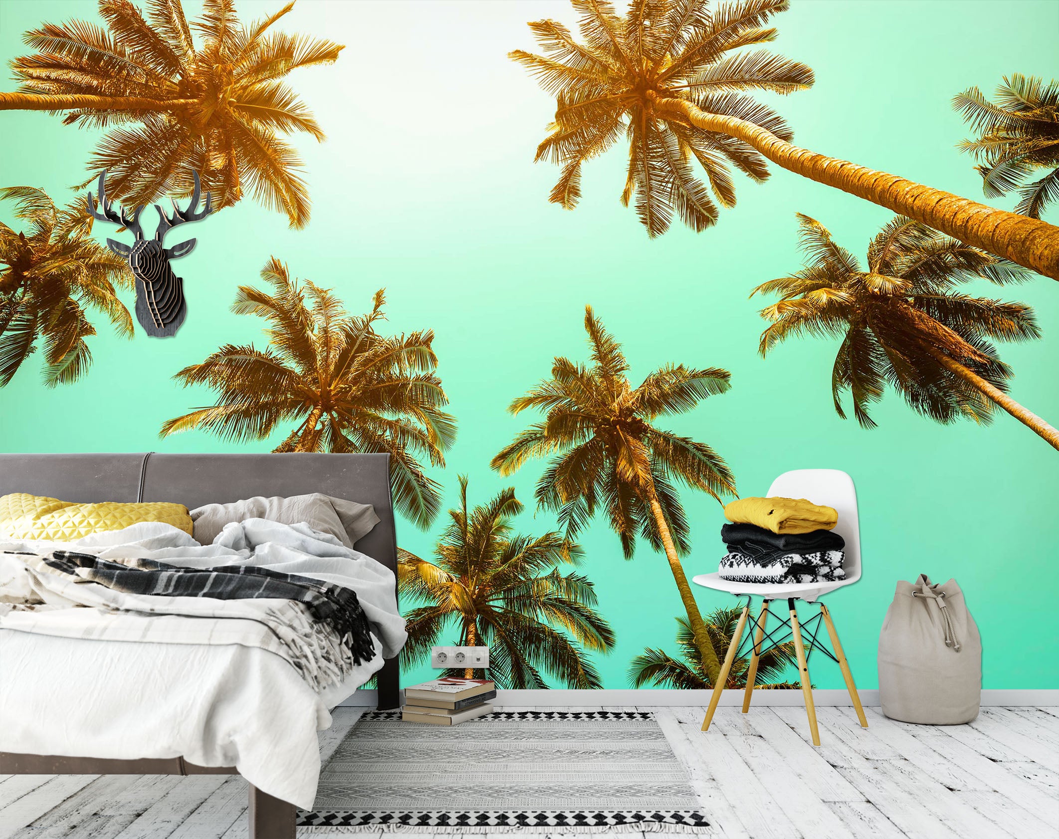 3D Coconut Tree 1677 Wall Murals