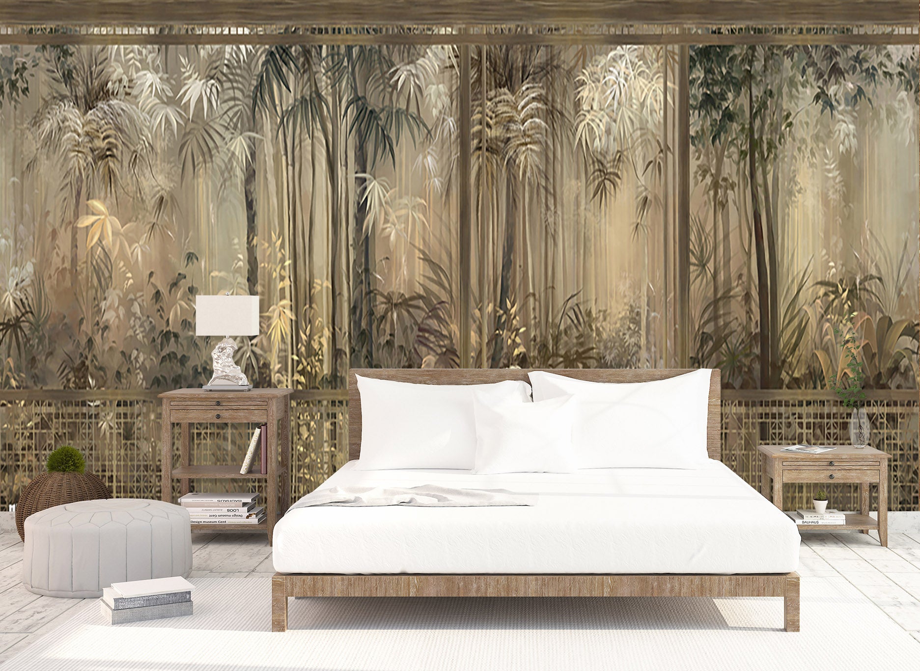 3D House Forest 1526 Wall Murals