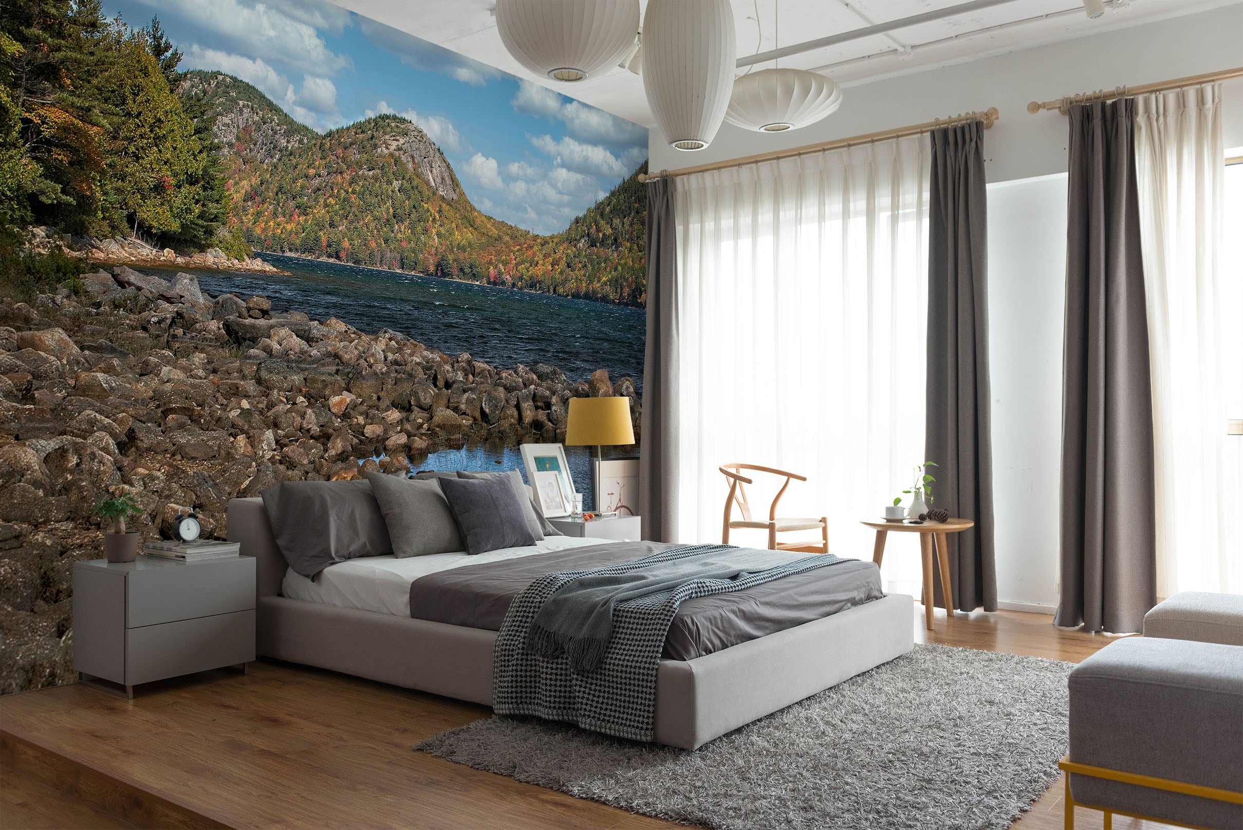 3D Mountain Stream 62082 Kathy Barefield Wall Mural Wall Murals