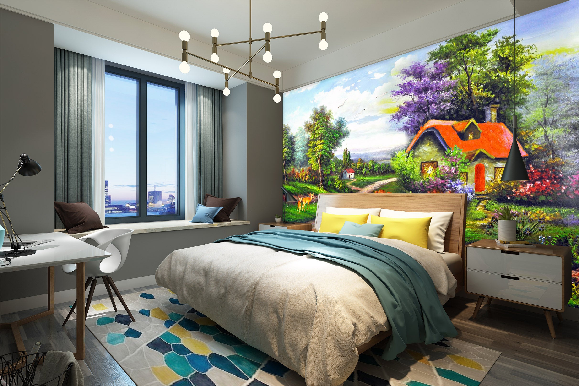 3D Mini World 1625 Wall Murals