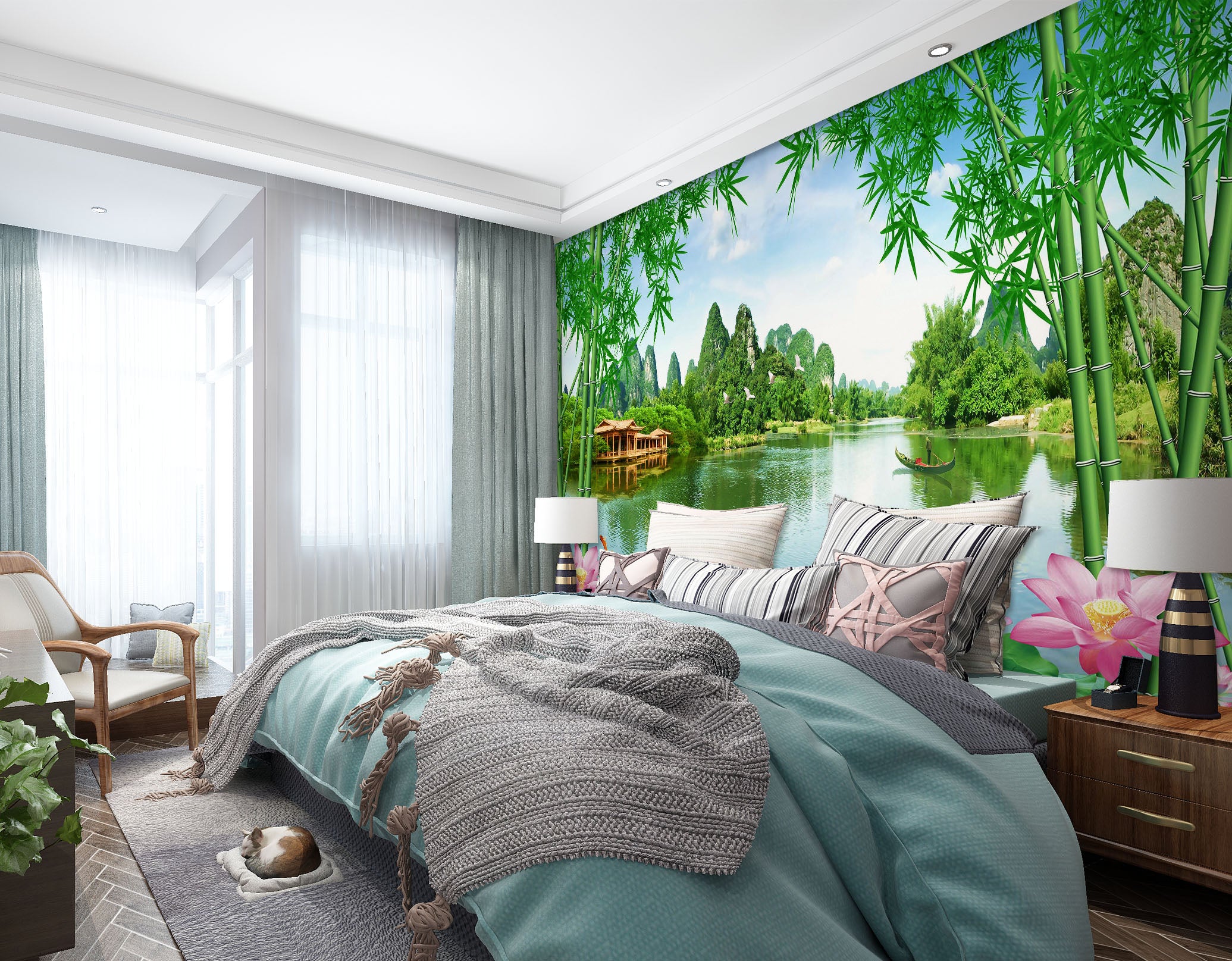 3D Spring Park 1626 Wall Murals