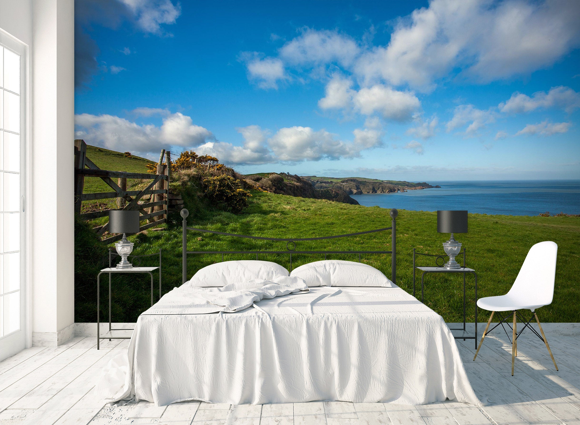 3D Grassland Sky 1676 Wall Murals
