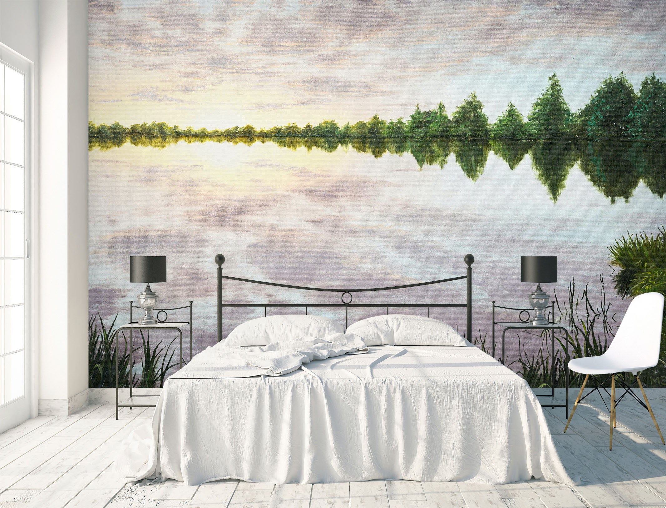 3D Lake Tree 1851 Marina Zotova Wall Mural Wall Murals