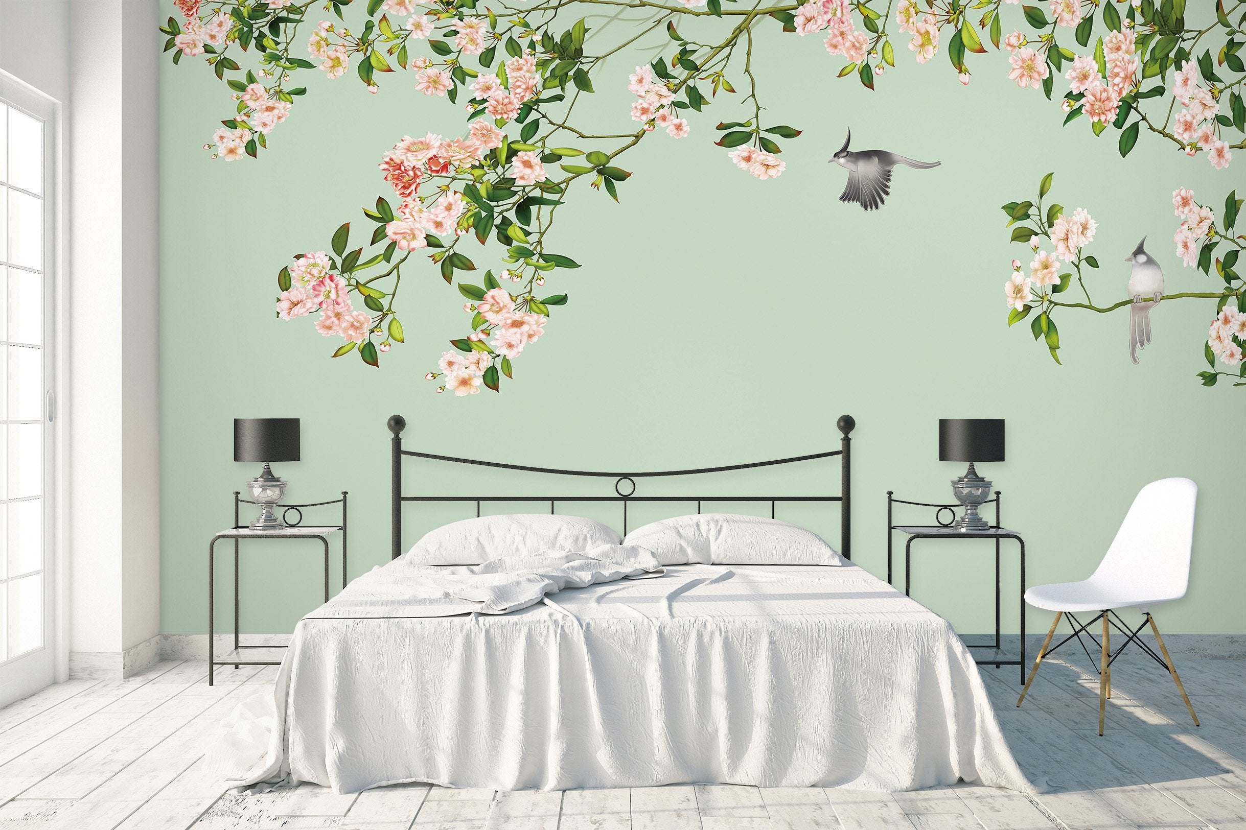 3D Bird And Flower 1756 Wall Murals Wallpaper AJ Wallpaper 2 