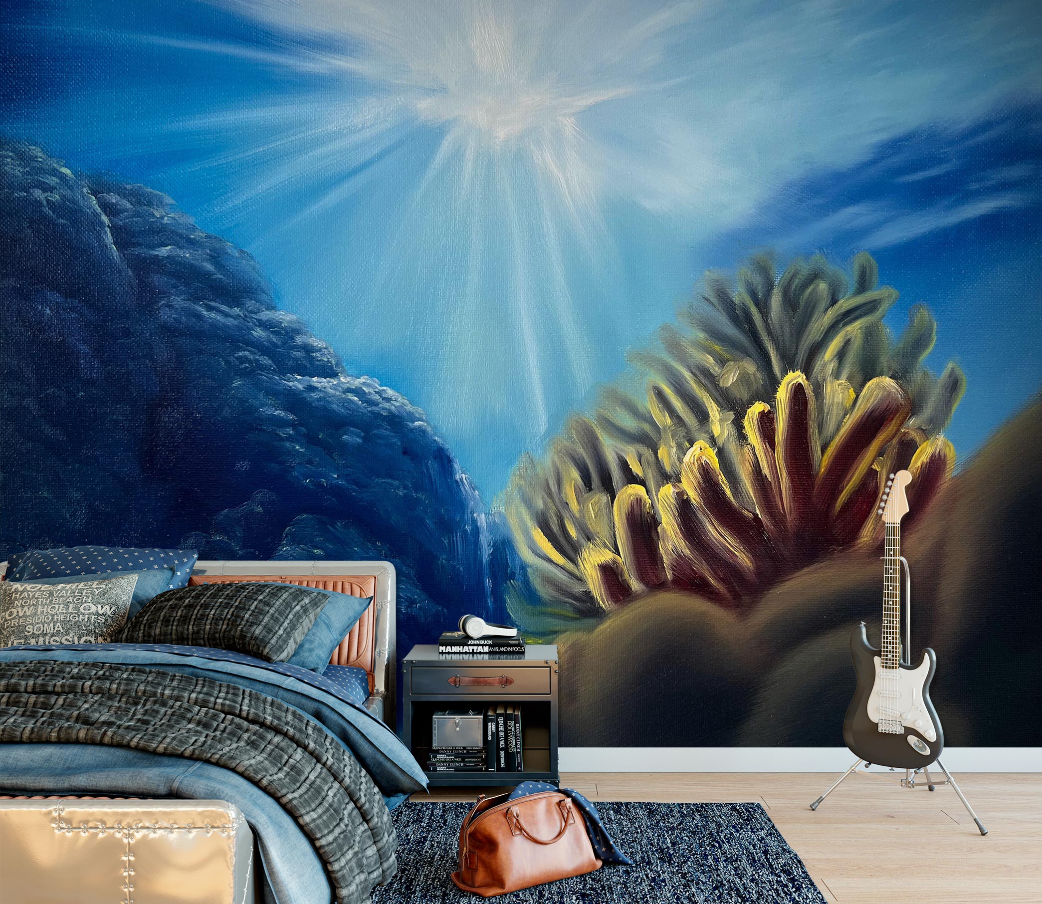 3D Seabed Coral 9822 Marina Zotova Wall Mural Wall Murals