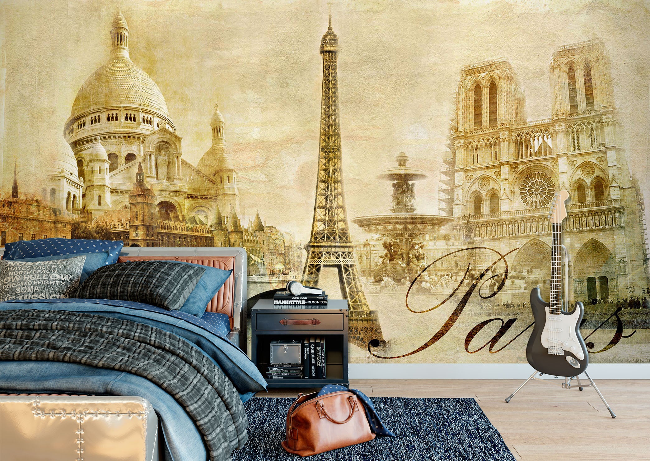 3D Eiffel Tower 1711 Wall Murals
