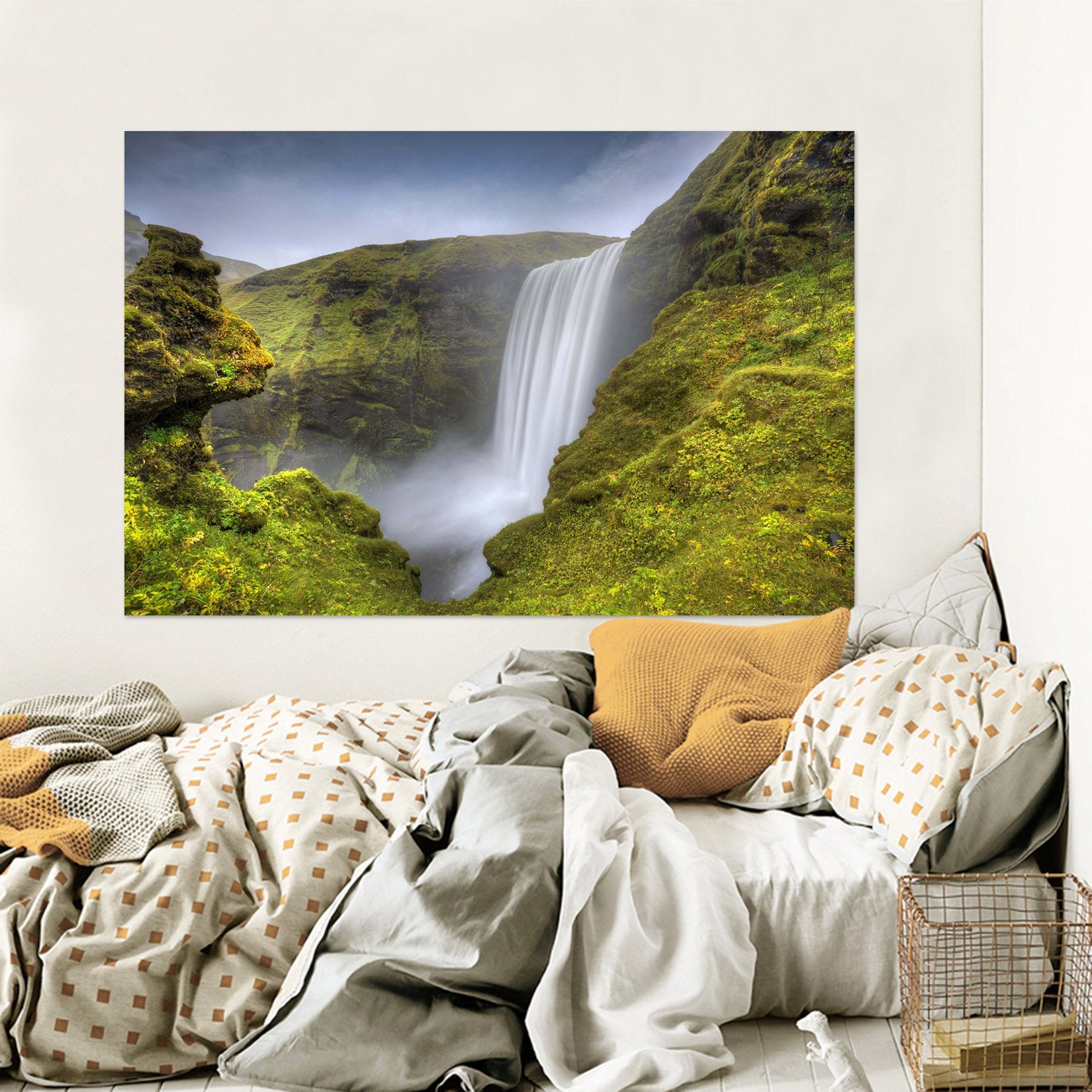 3D Alpine Waterfall 165 Marco Carmassi Wall Sticker Wallpaper AJ Wallpaper 2 