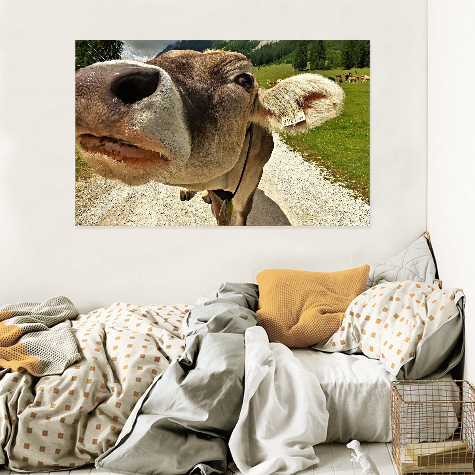 3D Bull Nose 41 Animal Wall Stickers Wallpaper AJ Wallpaper 2 