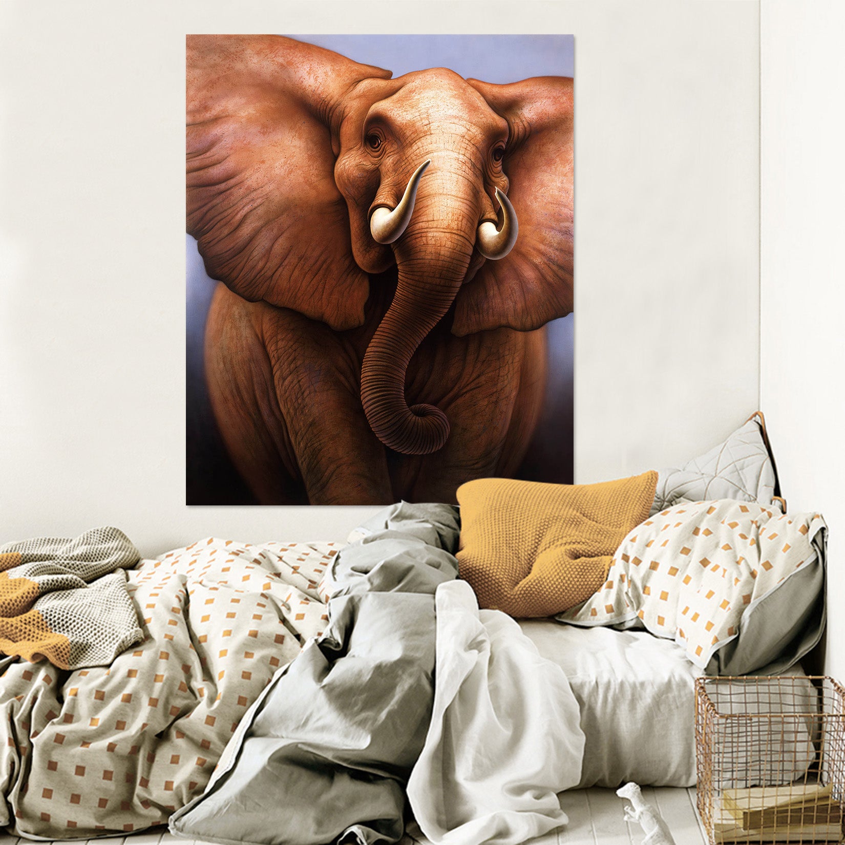 3D Elephant 033 Jerry LoFaro Wall Sticker