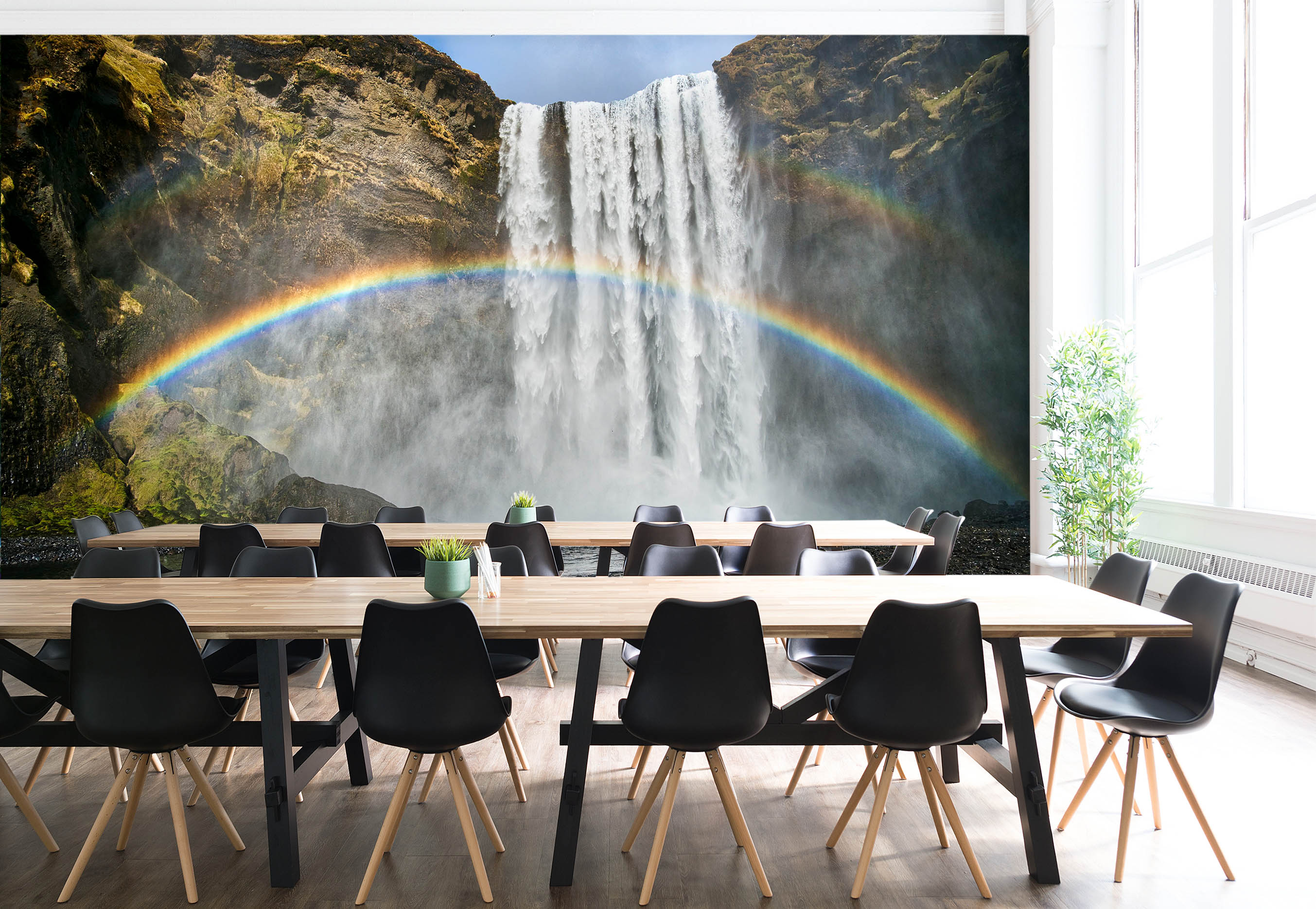 3D Waterfall Rainbow 1428 Marco Carmassi Wall Mural Wall Murals