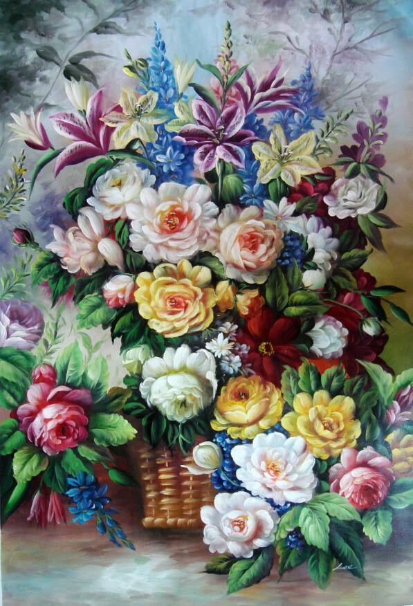 Flower Basket Wallpaper AJ Wallpaper 2 