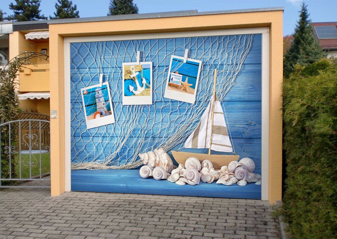 3D Fishing Net Photoes 266 Garage Door Mural Wallpaper AJ Wallpaper 