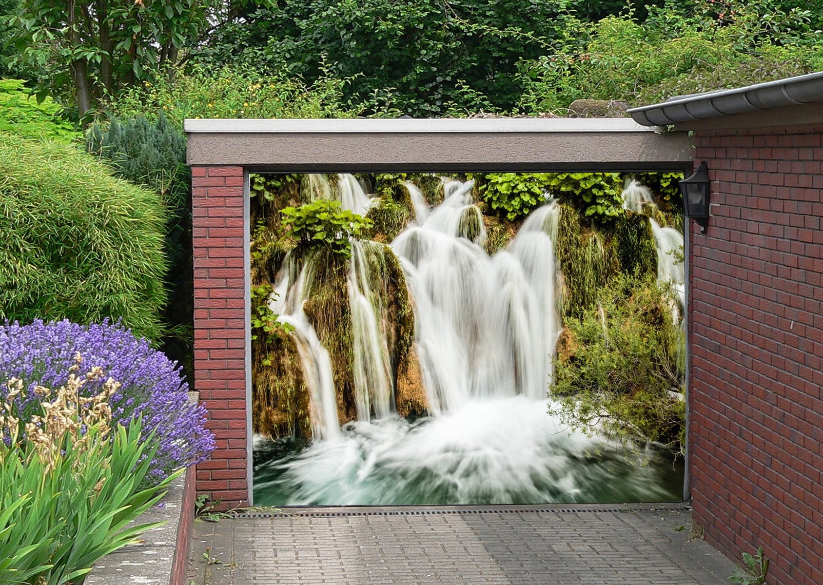 3D Waterfalls 117 Garage Door Mural Wallpaper AJ Wallpaper 