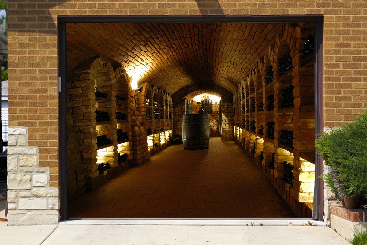 3D Underground Cellar 187 Garage Door Mural Wallpaper AJ Wallpaper 