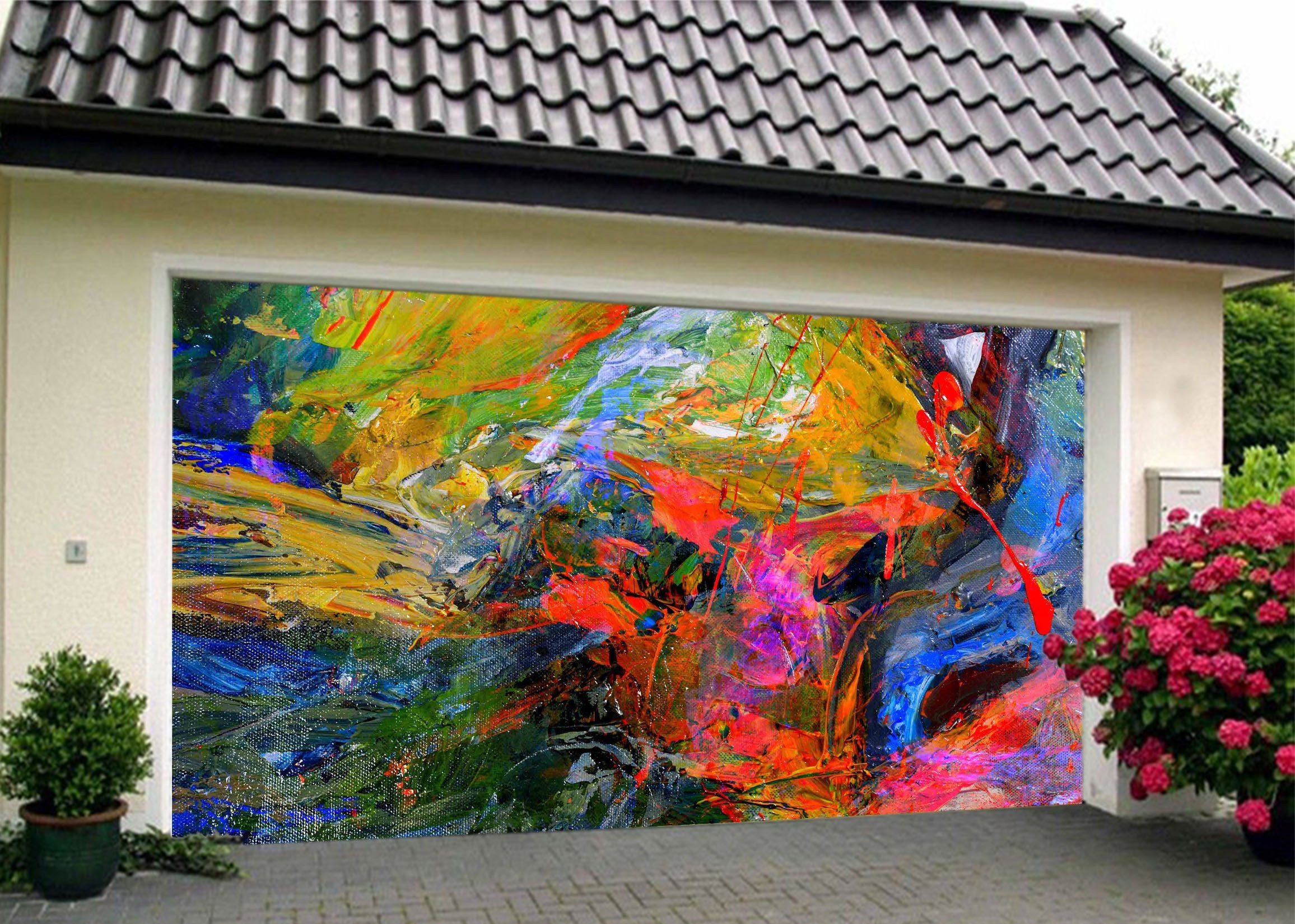 3D Colors Painting 463 Garage Door Mural Wallpaper AJ Wallpaper 