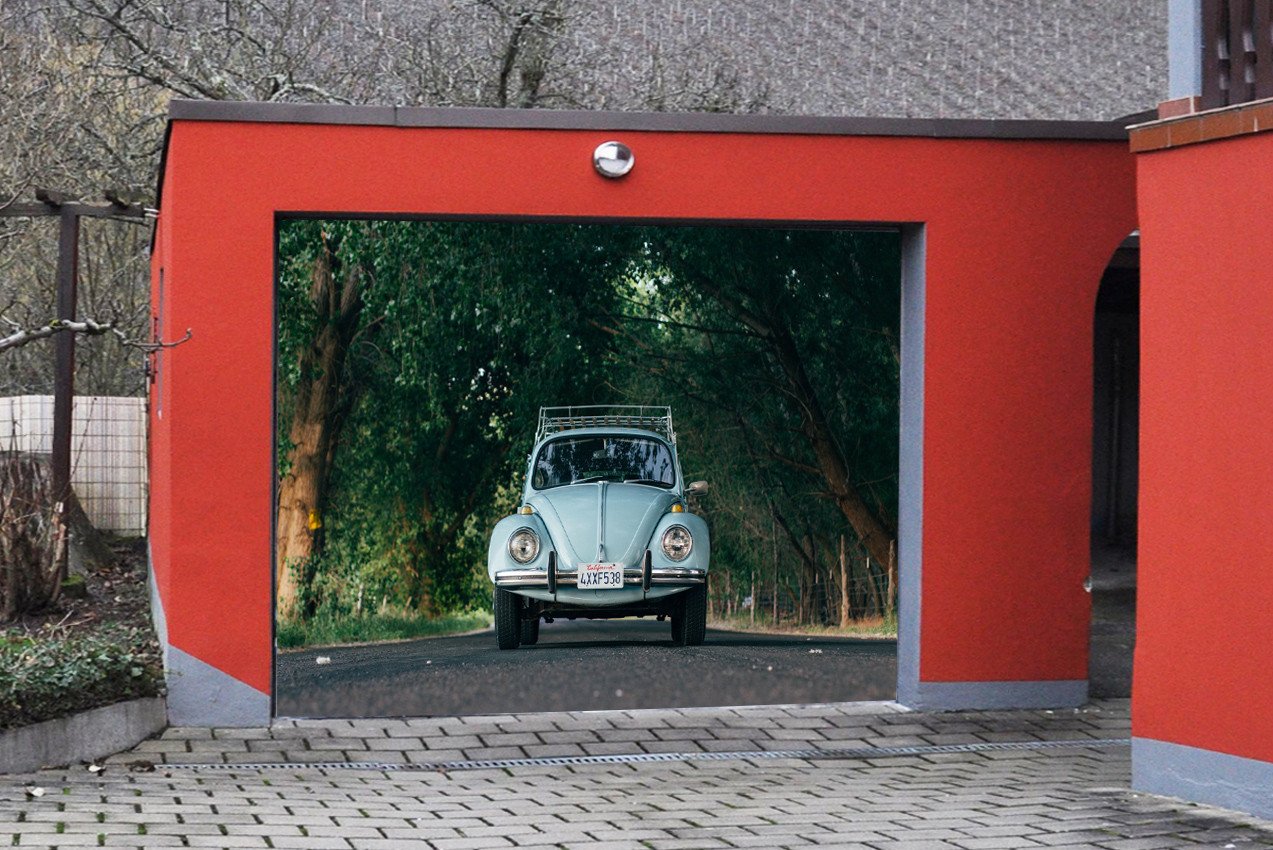 3D Classic Car 192 Garage Door Mural Wallpaper AJ Wallpaper 