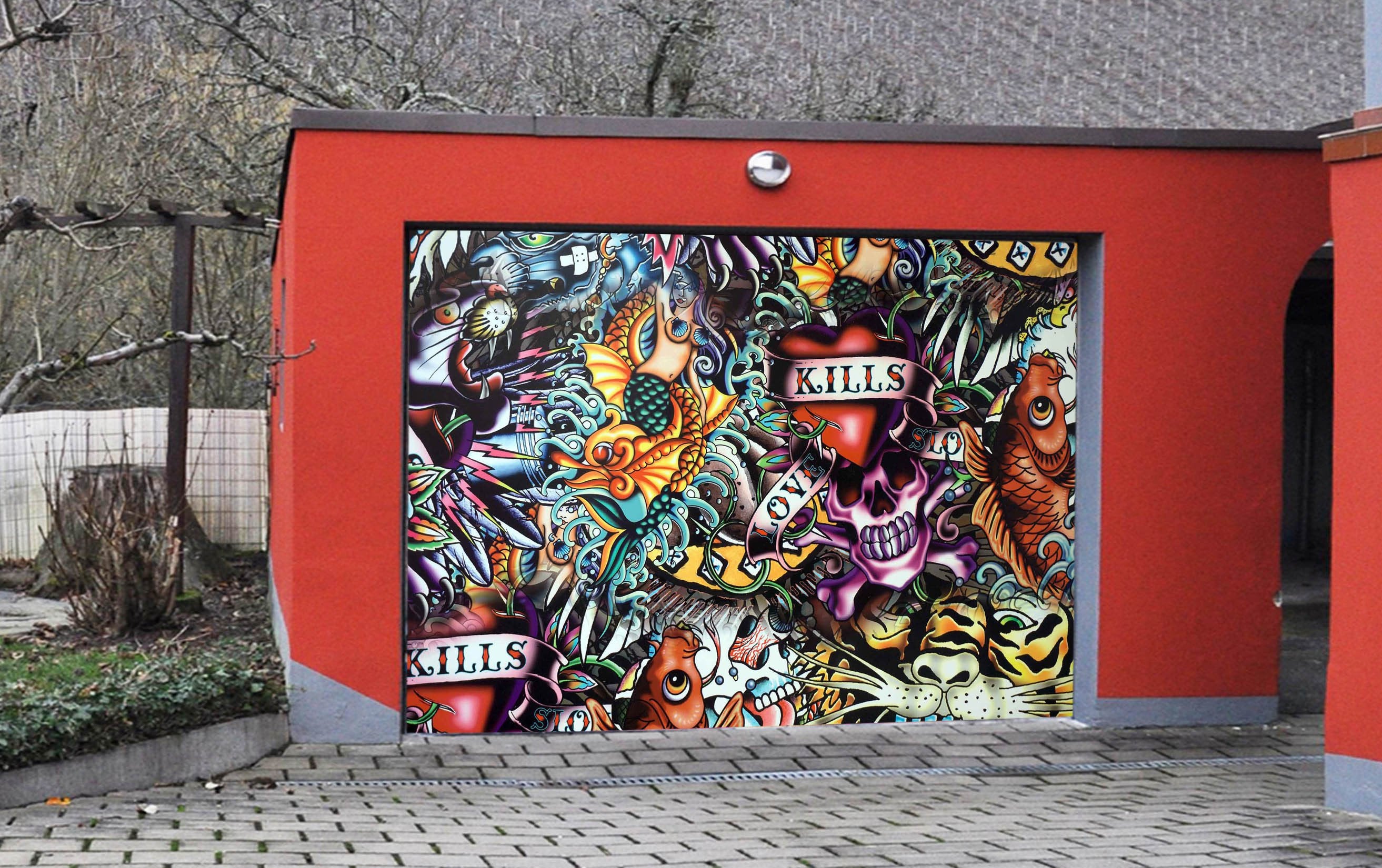 3D Dense Pattern 330 Garage Door Mural Wallpaper AJ Wallpaper 