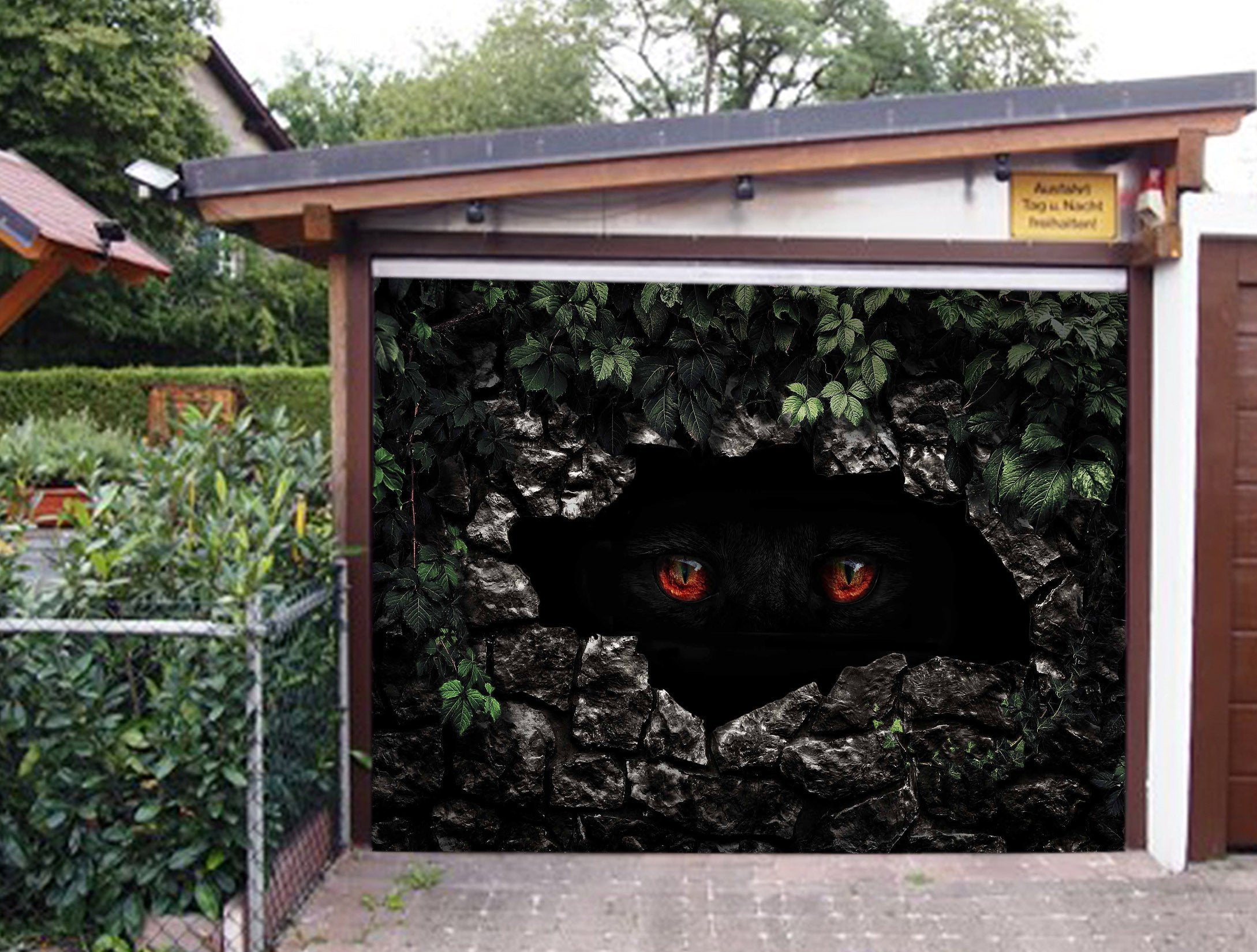 3D Animal Eyes 438 Garage Door Mural Wallpaper AJ Wallpaper 