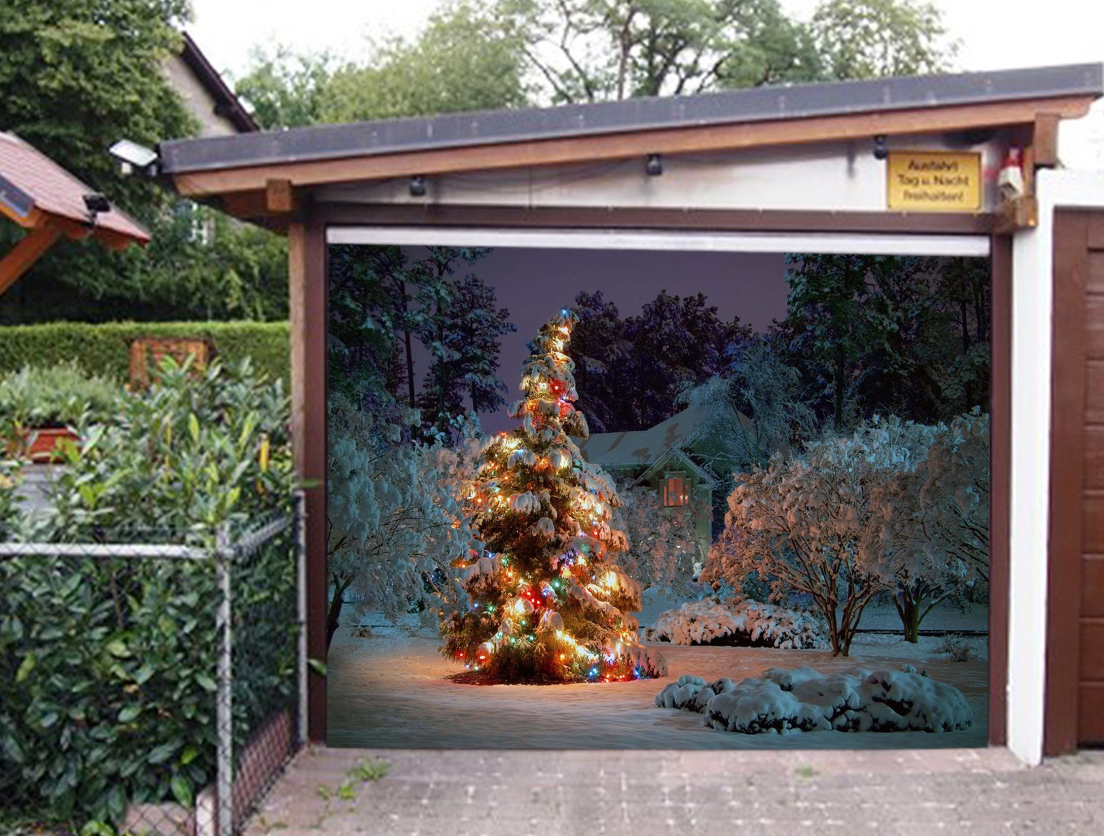3D Pretty Christmas Tree 430 Garage Door Mural Wallpaper AJ Wallpaper 