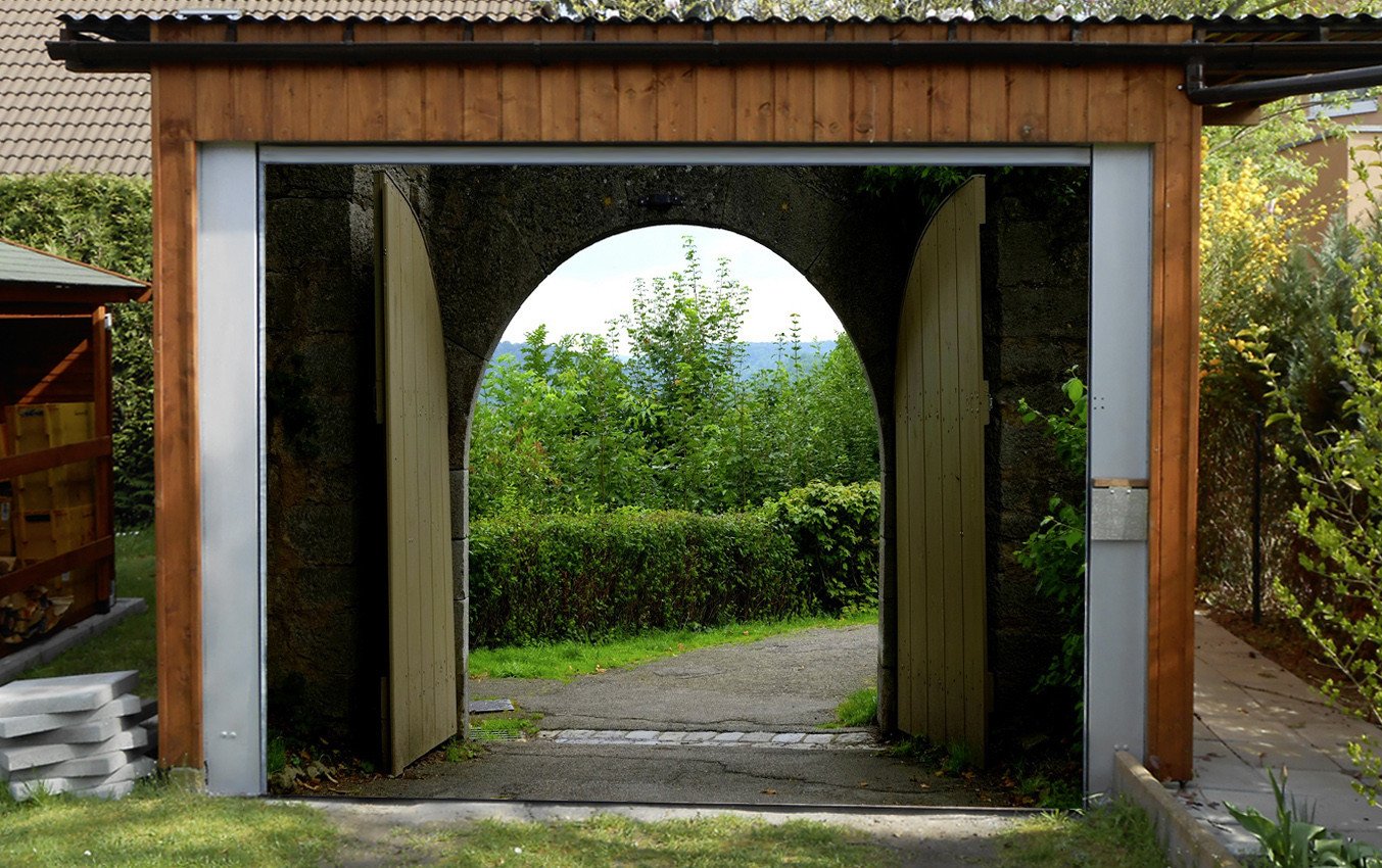 3D Gate Scenery 162 Garage Door Mural Wallpaper AJ Wallpaper 