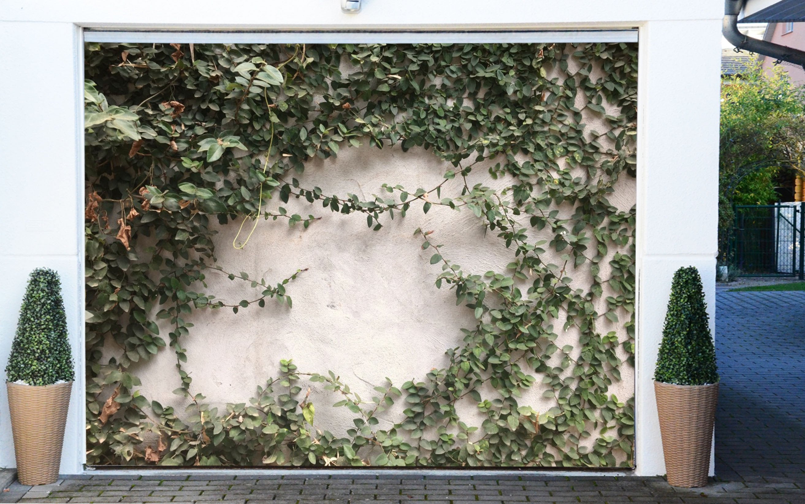 3D Wall Green Vines 406 Garage Door Mural Wallpaper AJ Wallpaper 