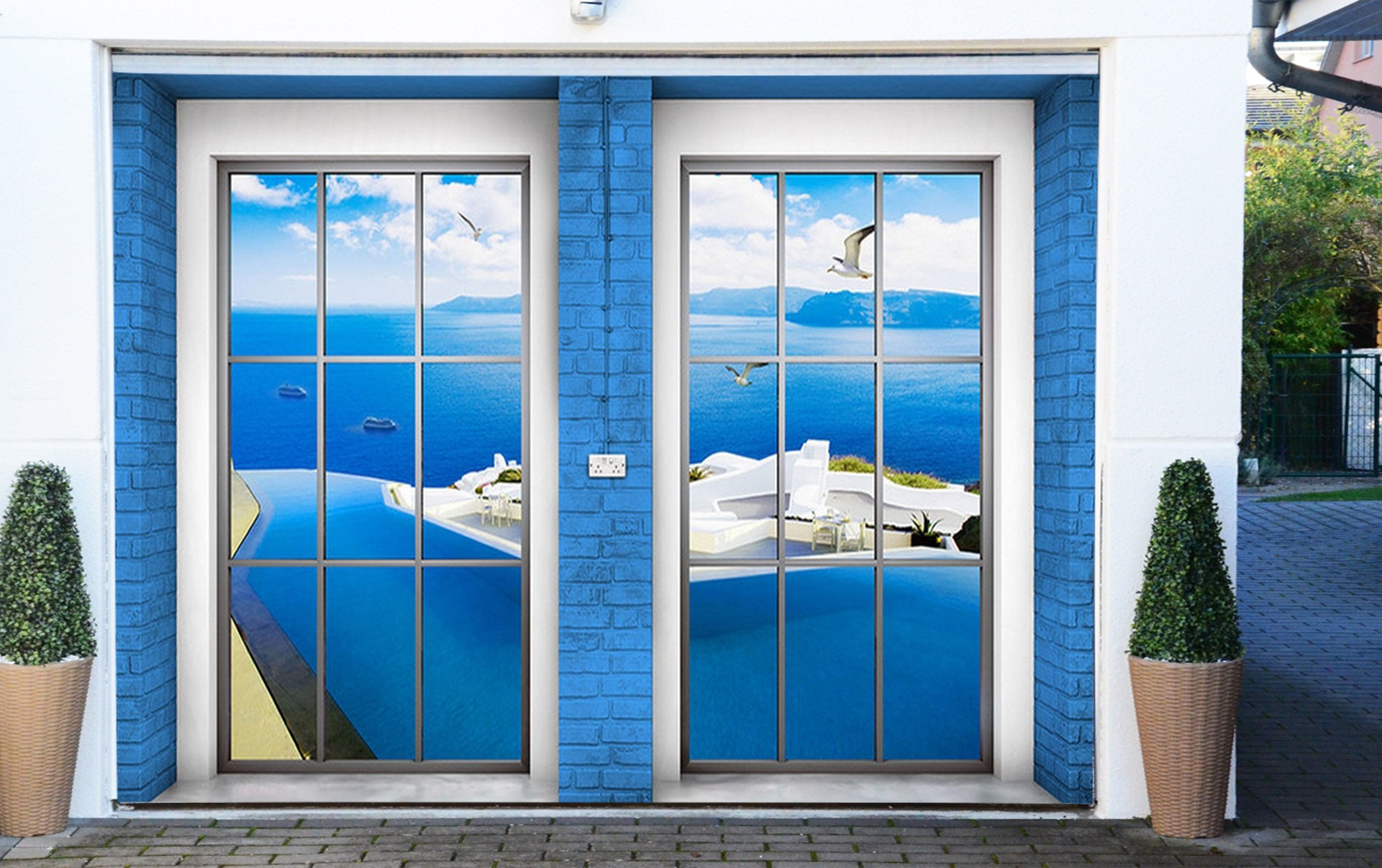 3D Door Sea Scenery 57 Garage Door Mural Wallpaper AJ Wallpaper 