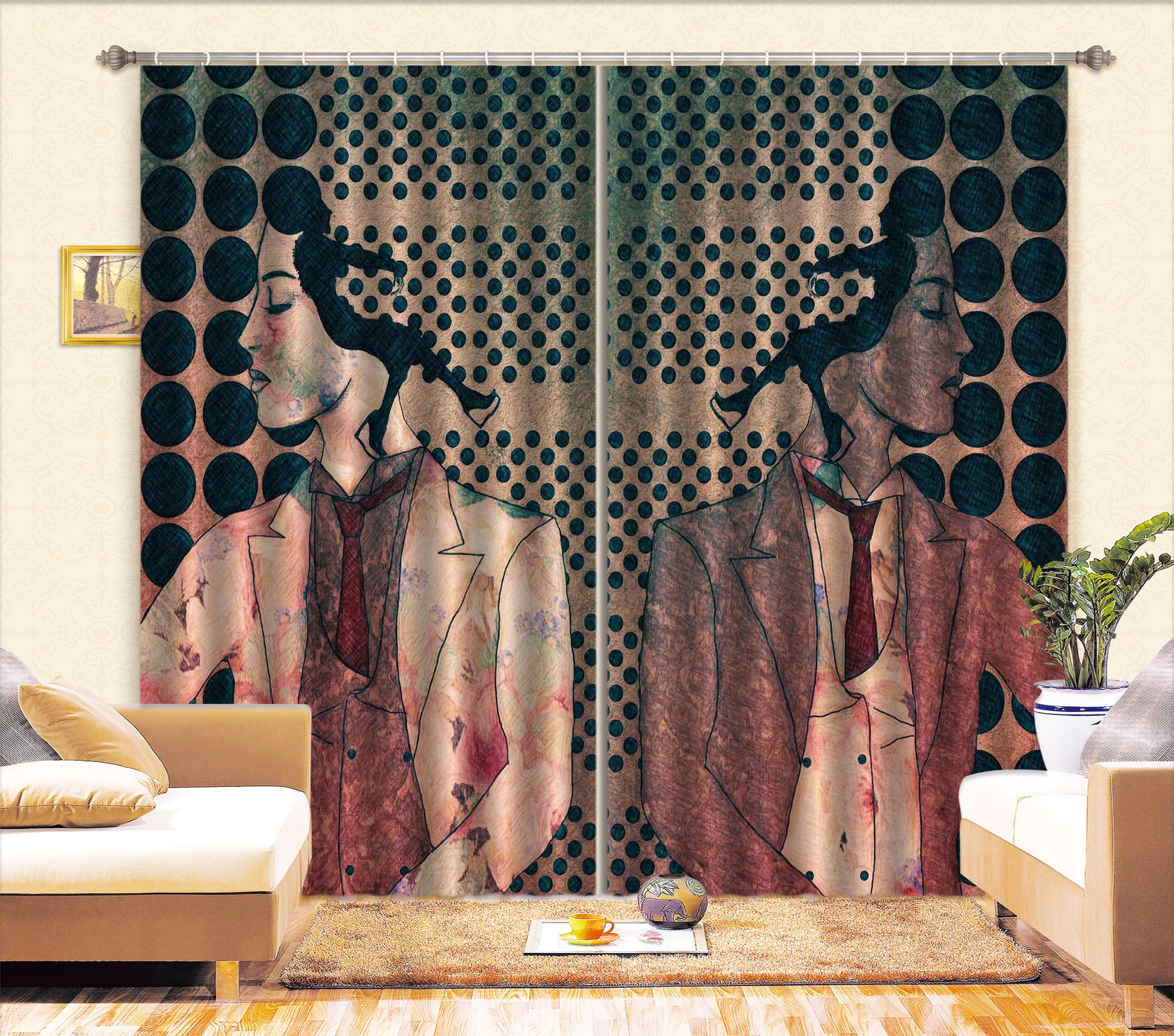 3D Dots Spots 041 Marco Cavazzana Curtain Curtains Drapes