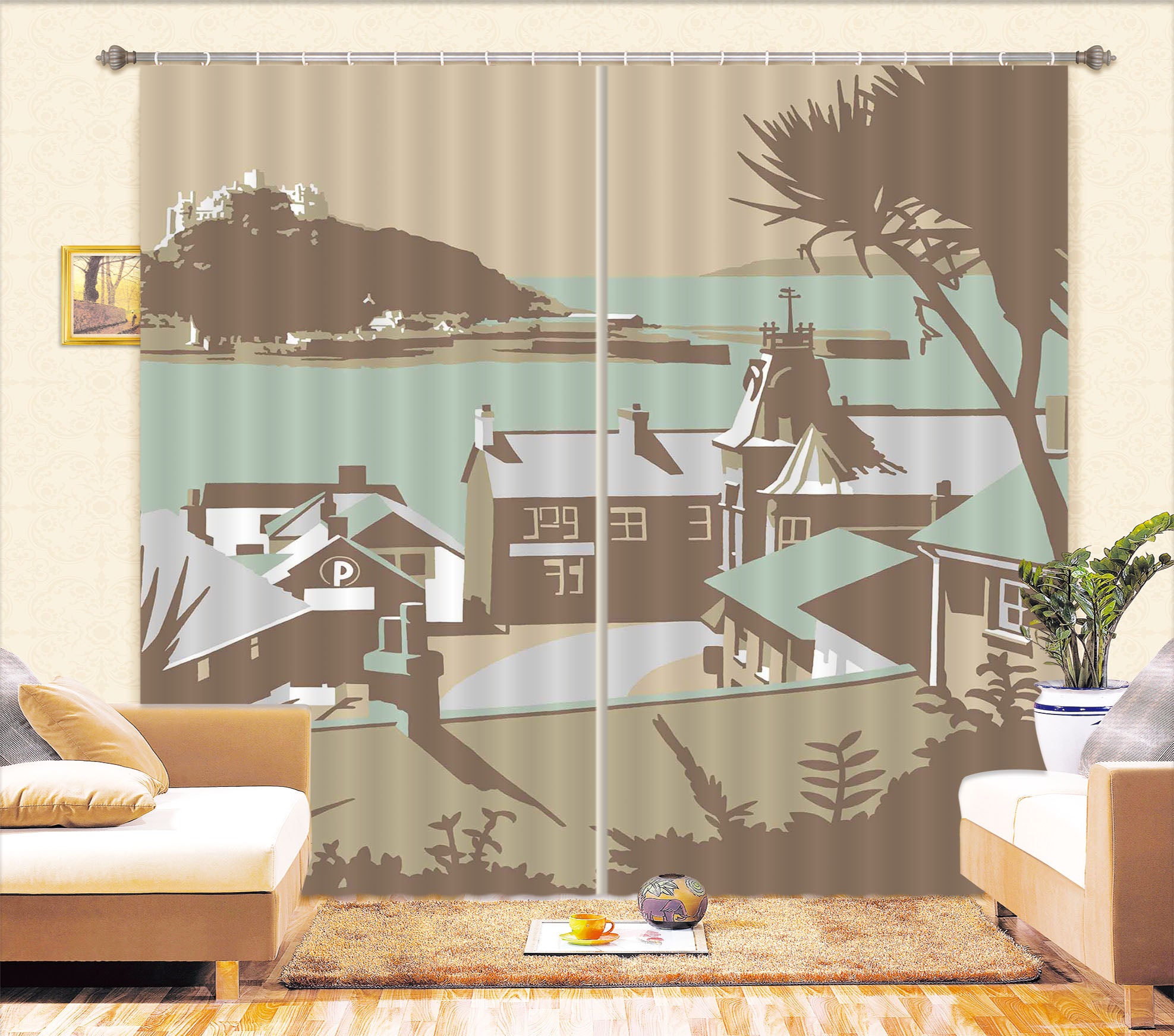 3D Marazion 119 Steve Read Curtain Curtains Drapes