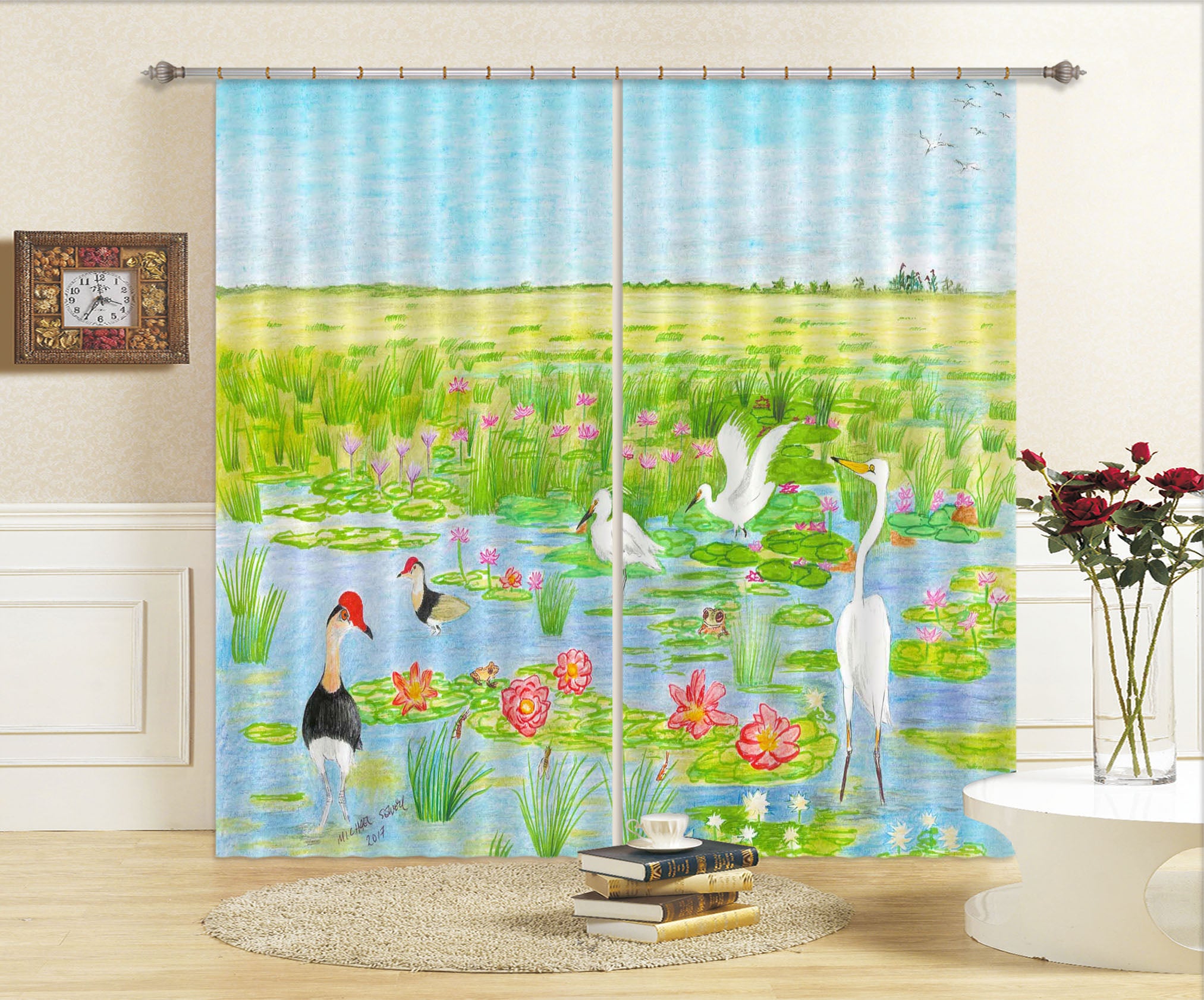 3D Spring Park 048 Michael Sewell Curtain Curtains Drapes
