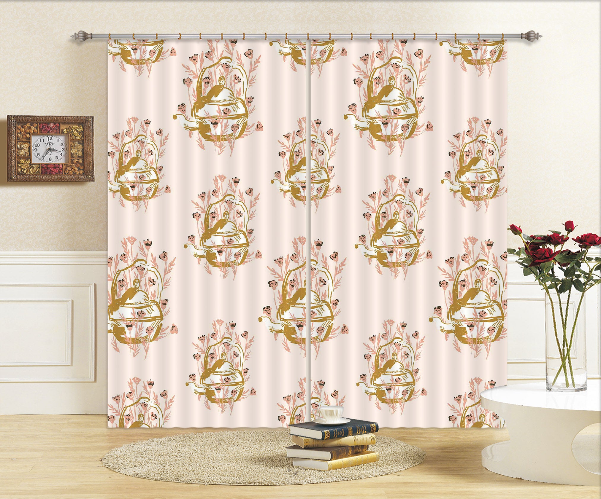 3D Flower Texture 037 Kashmira Jayaprakash Curtain Curtains Drapes