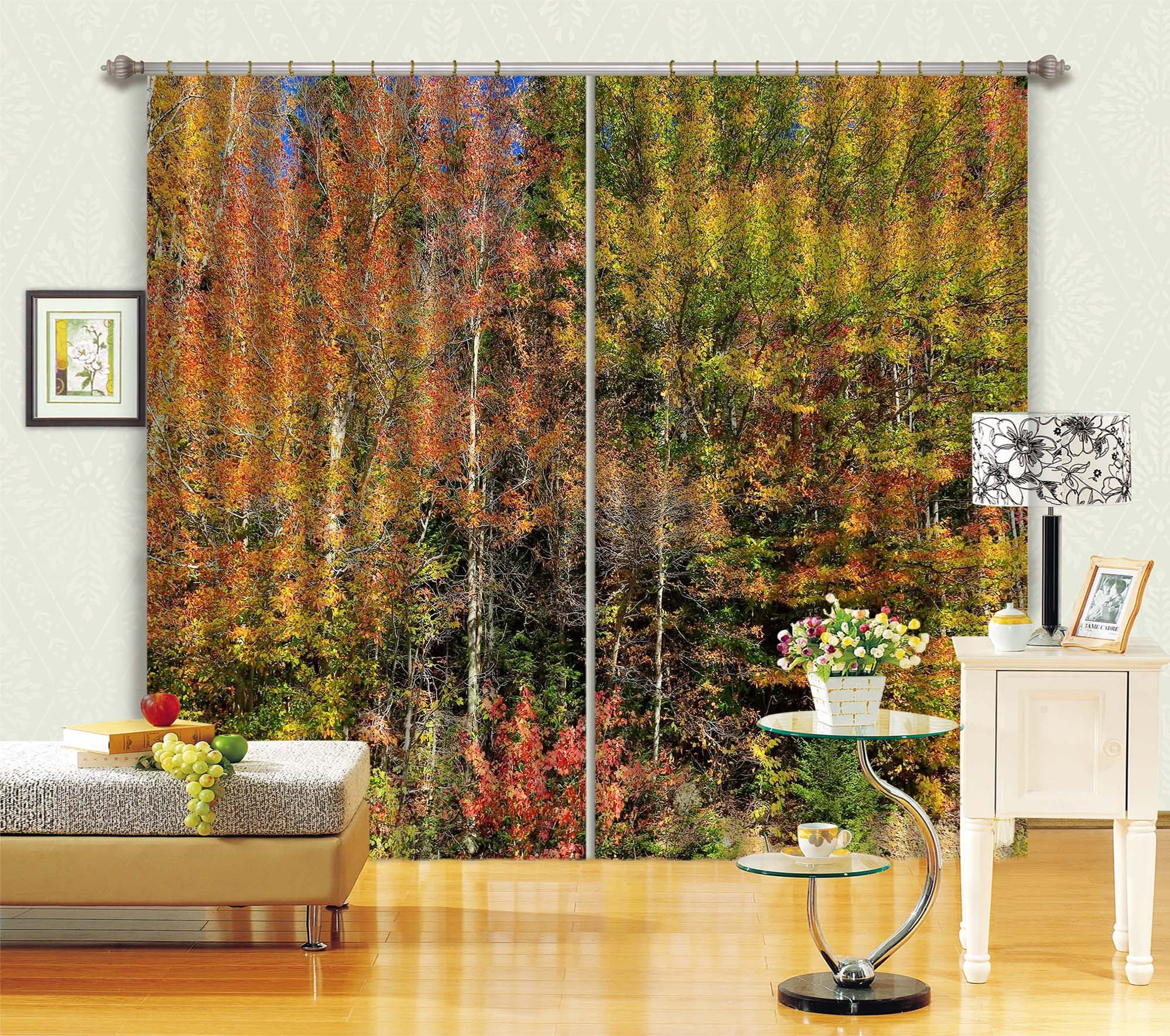 3D Jungle 62163 Kathy Barefield Curtain Curtains Drapes