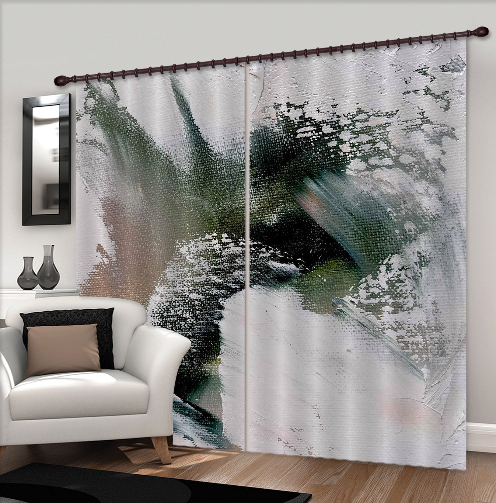 3D Abstract Painting 2403 Skromova Marina Curtain Curtains Drapes