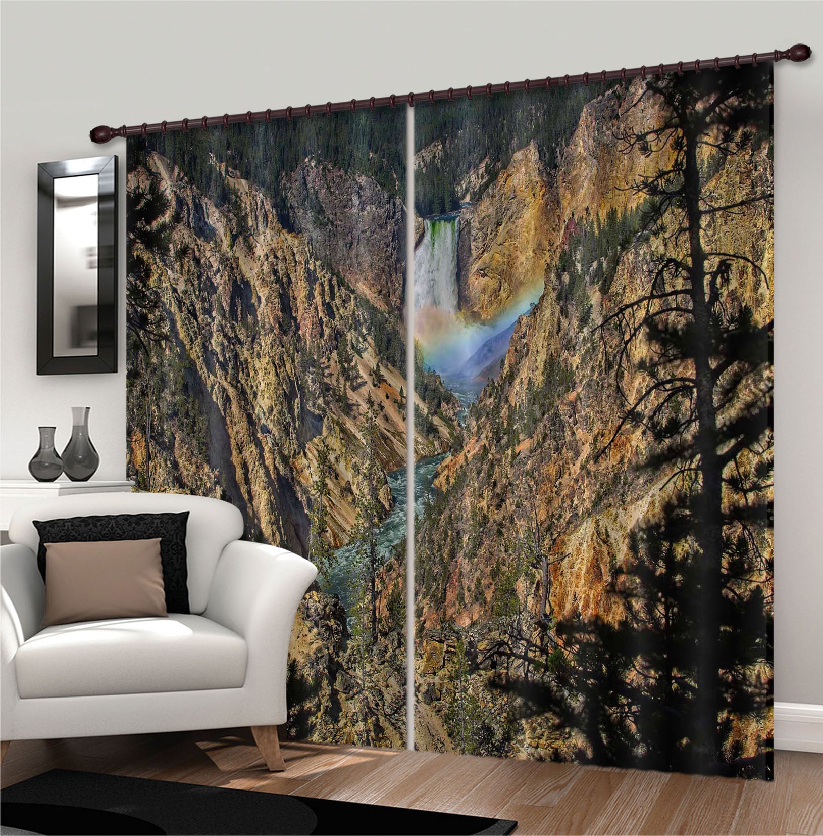 3D Grand Canyon 052 Kathy Barefield Curtain Curtains Drapes