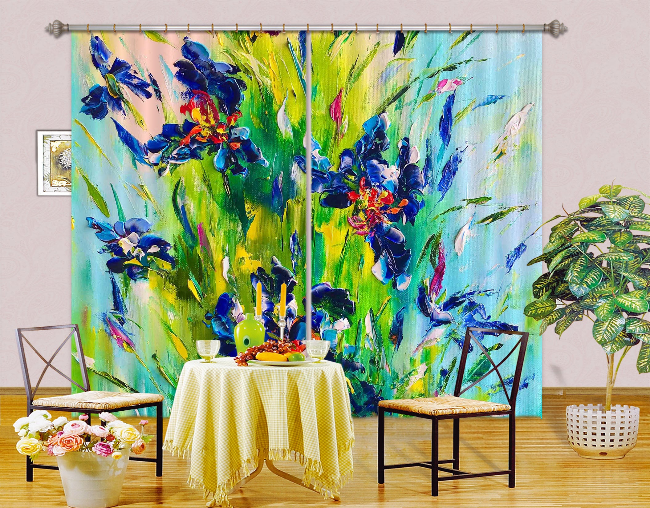 3D Orchid Petals 2390 Skromova Marina Curtain Curtains Drapes