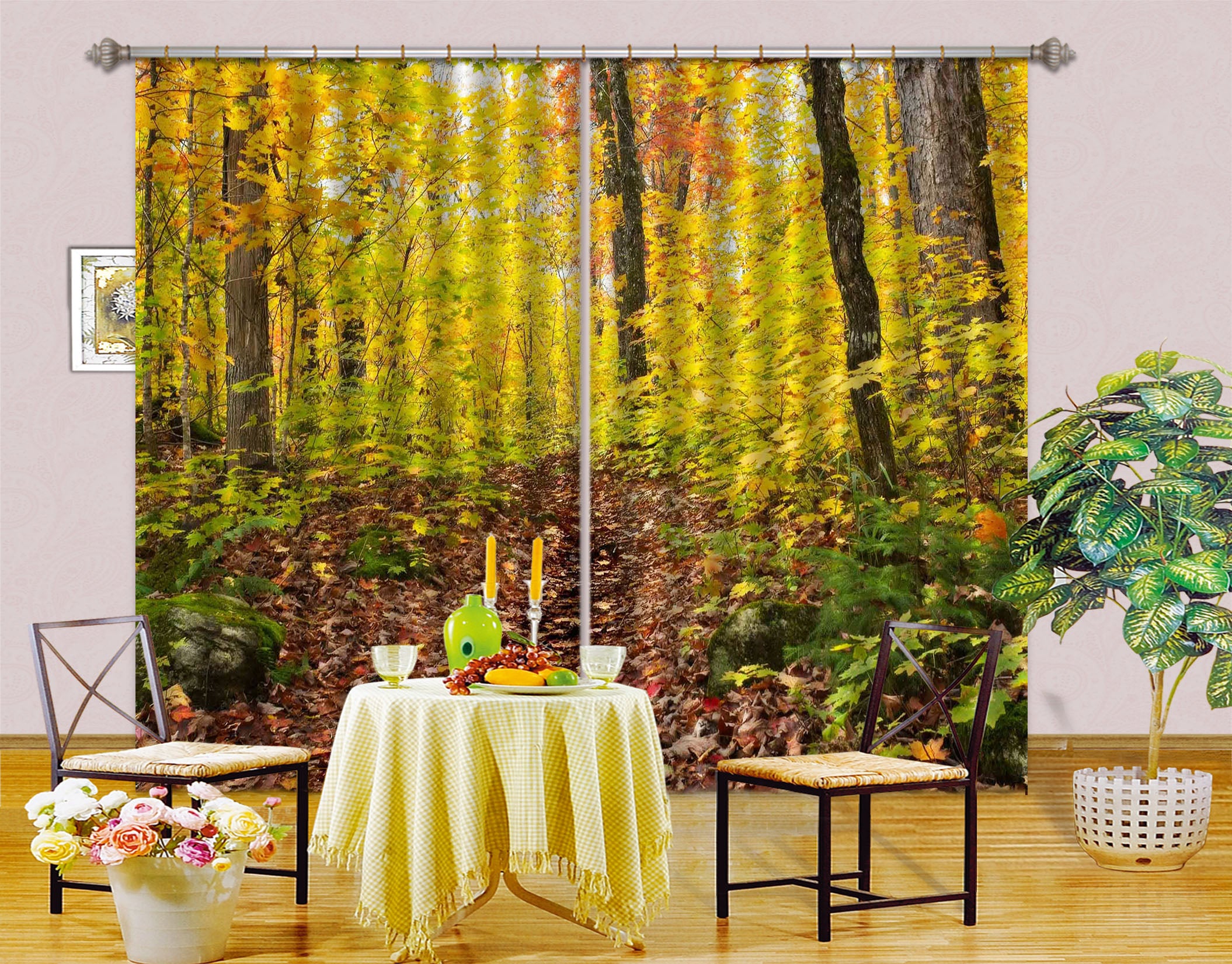 3D Forest 62135 Kathy Barefield Curtain Curtains Drapes