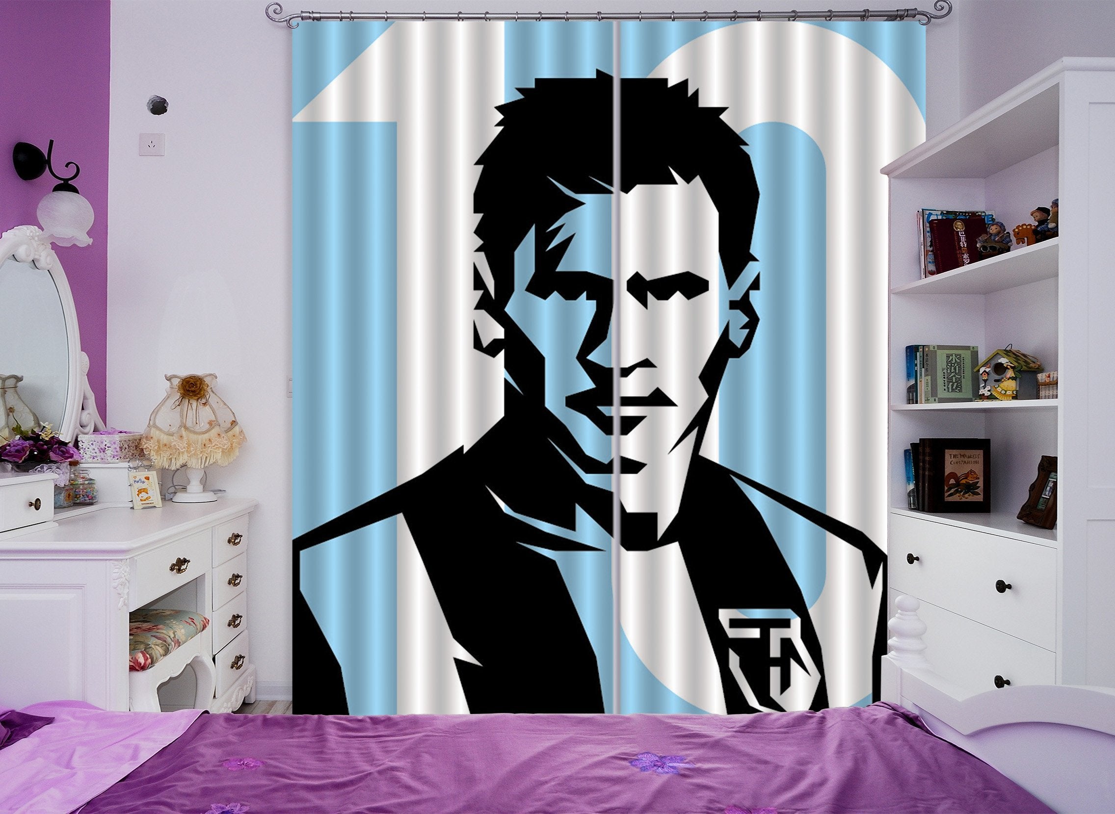 3D Cool Man Pattern 528 Curtains Drapes Wallpaper AJ Wallpaper 