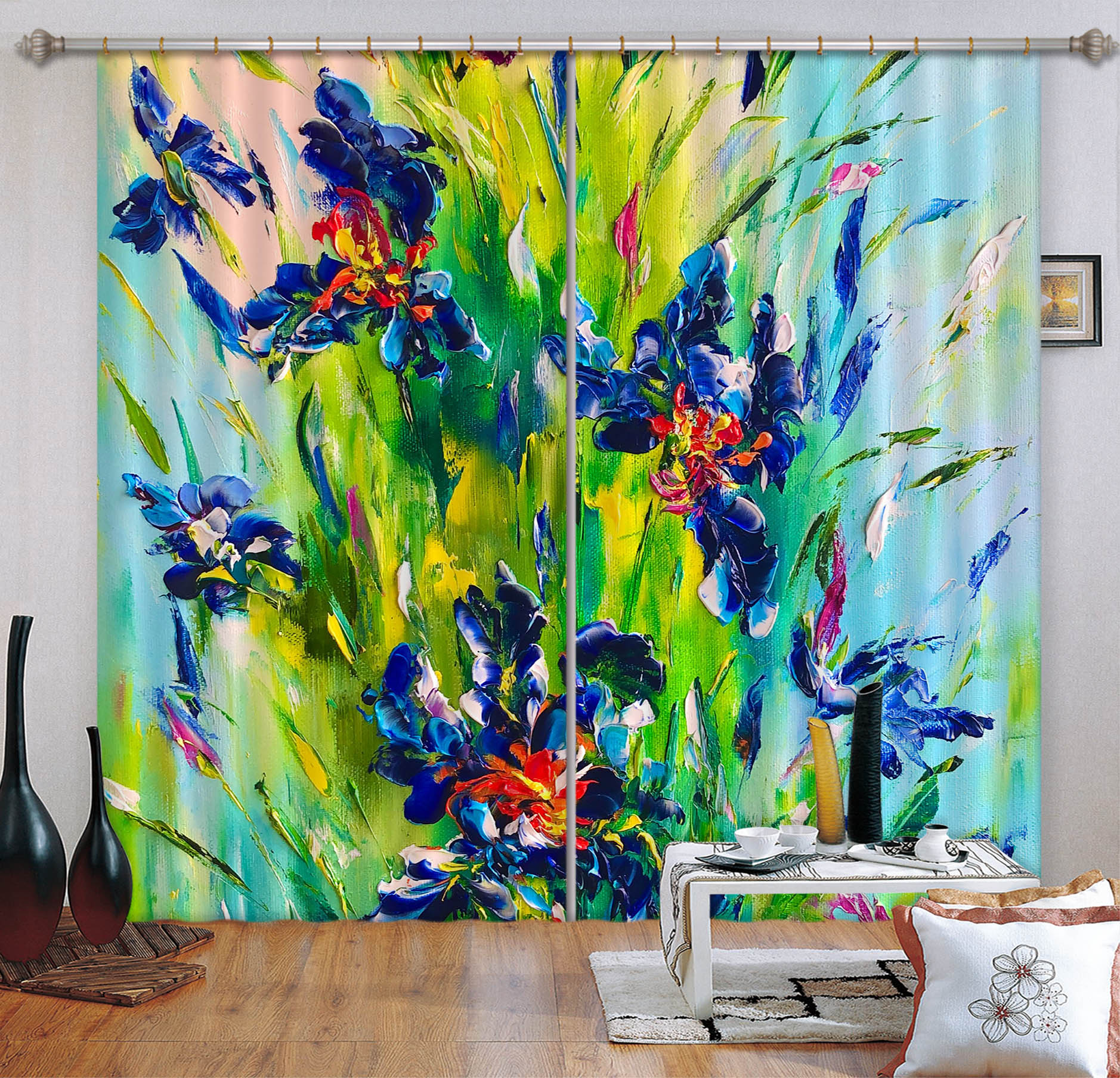 3D Orchid Petals 2390 Skromova Marina Curtain Curtains Drapes