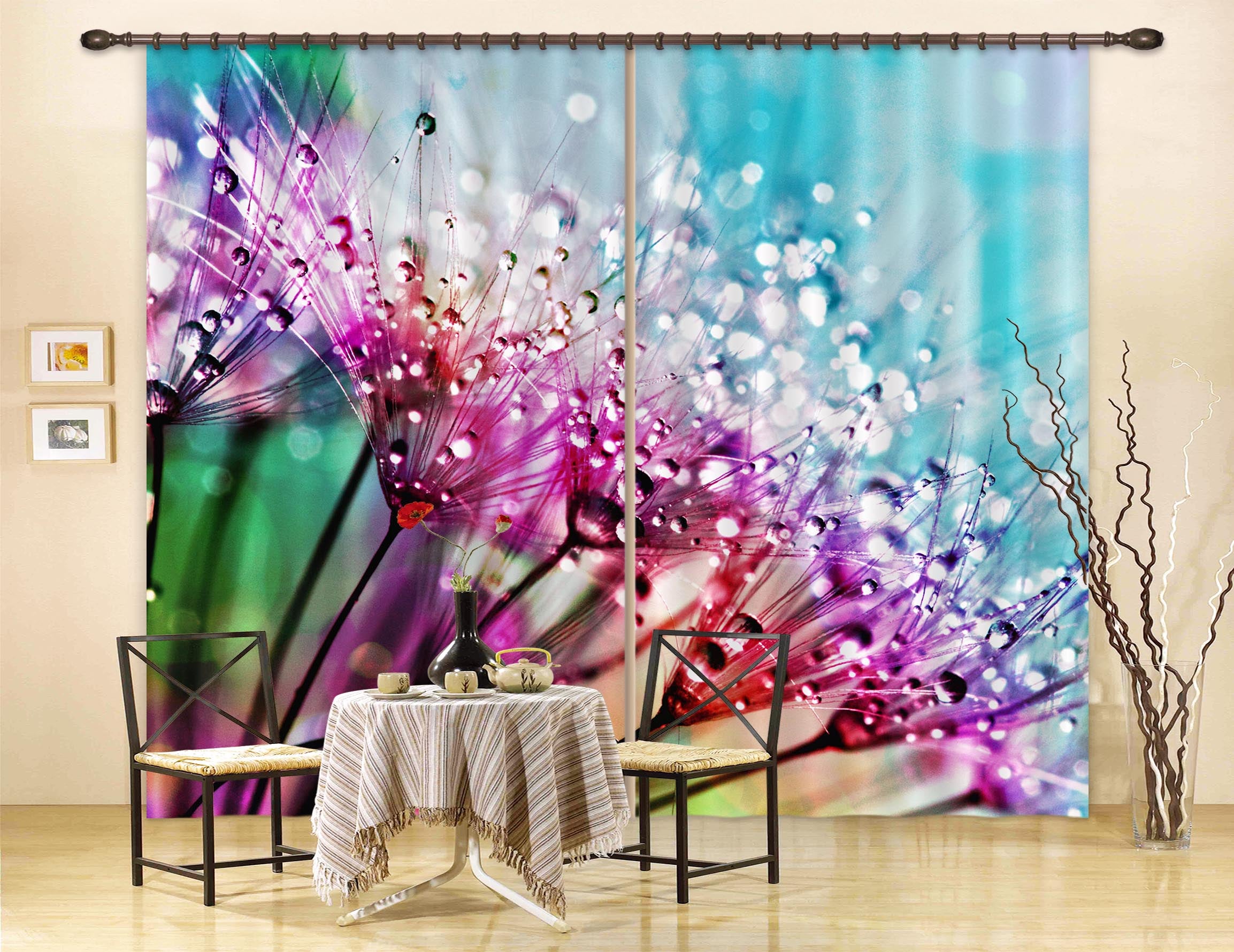 3D Morning Dew 829 Curtains Drapes