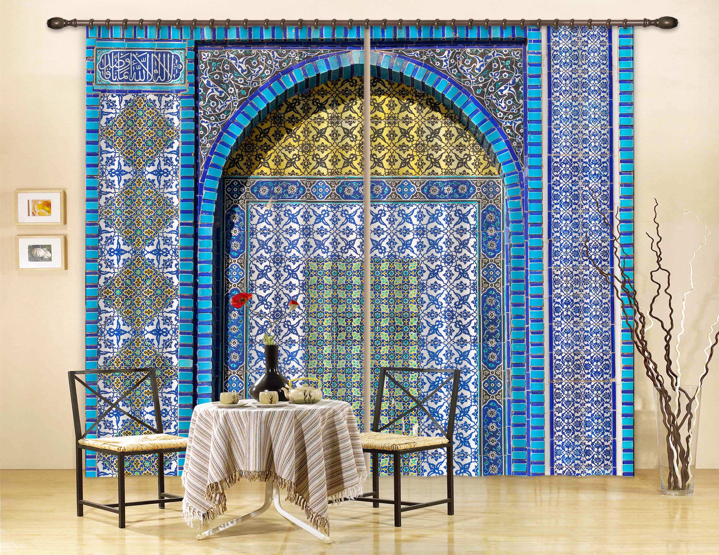 3D Traditional Pattern 077 Assaf Frank Curtain Curtains Drapes