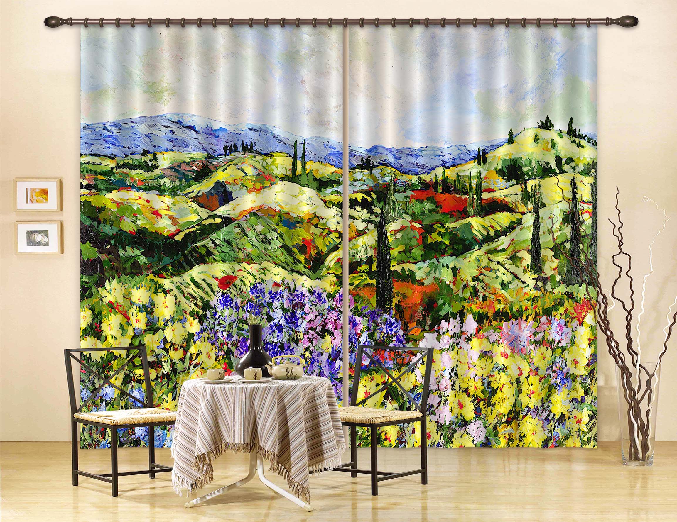 3D Dream Valley 041 Allan P. Friedlander Curtain Curtains Drapes