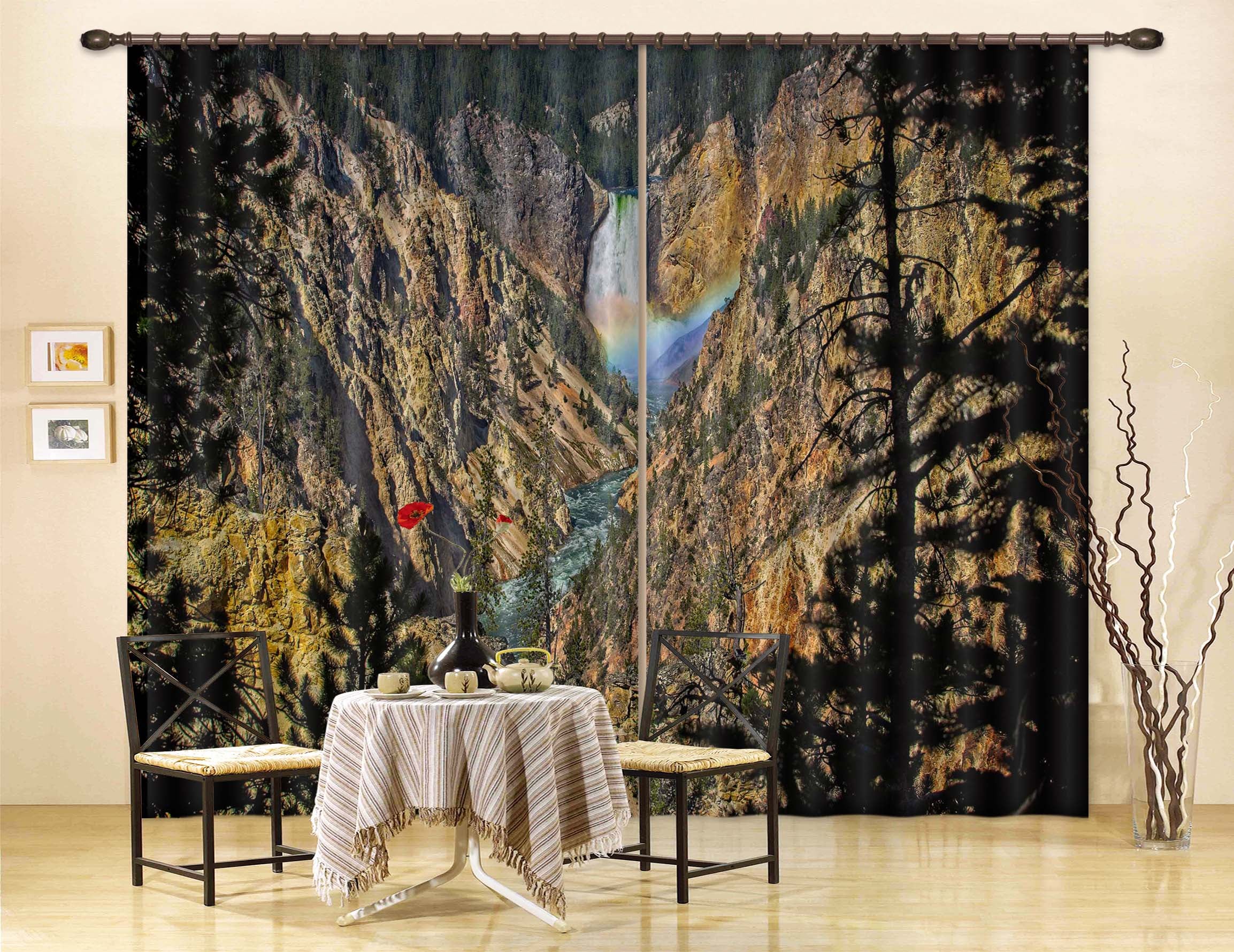 3D Grand Canyon 052 Kathy Barefield Curtain Curtains Drapes