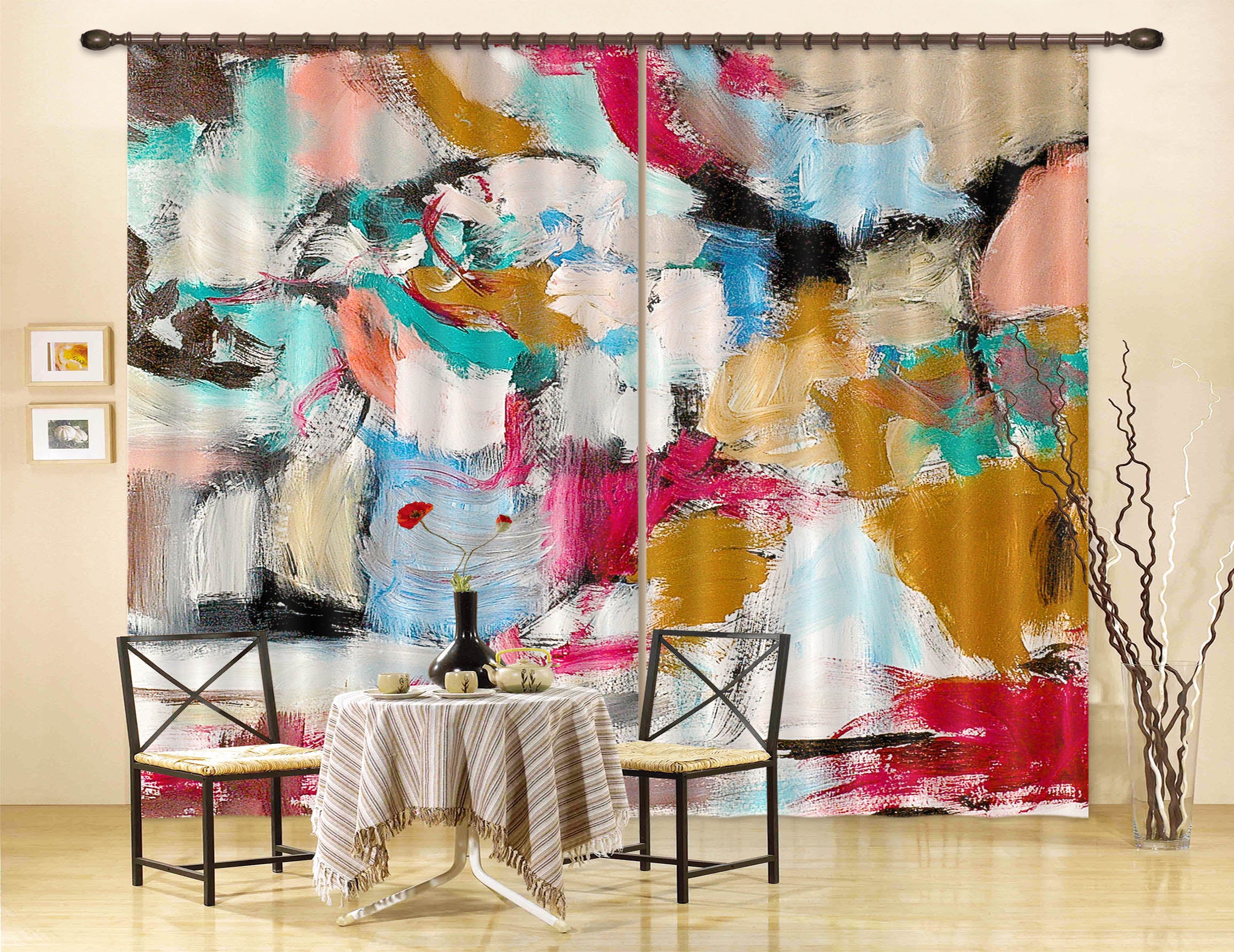 3D Beautiful Color 114 Allan P. Friedlander Curtain Curtains Drapes