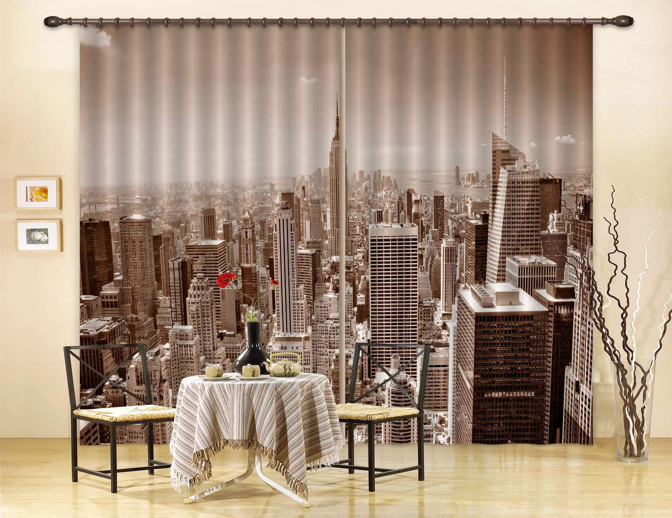 3D New York 2276 Curtains Drapes Wallpaper AJ Wallpaper 