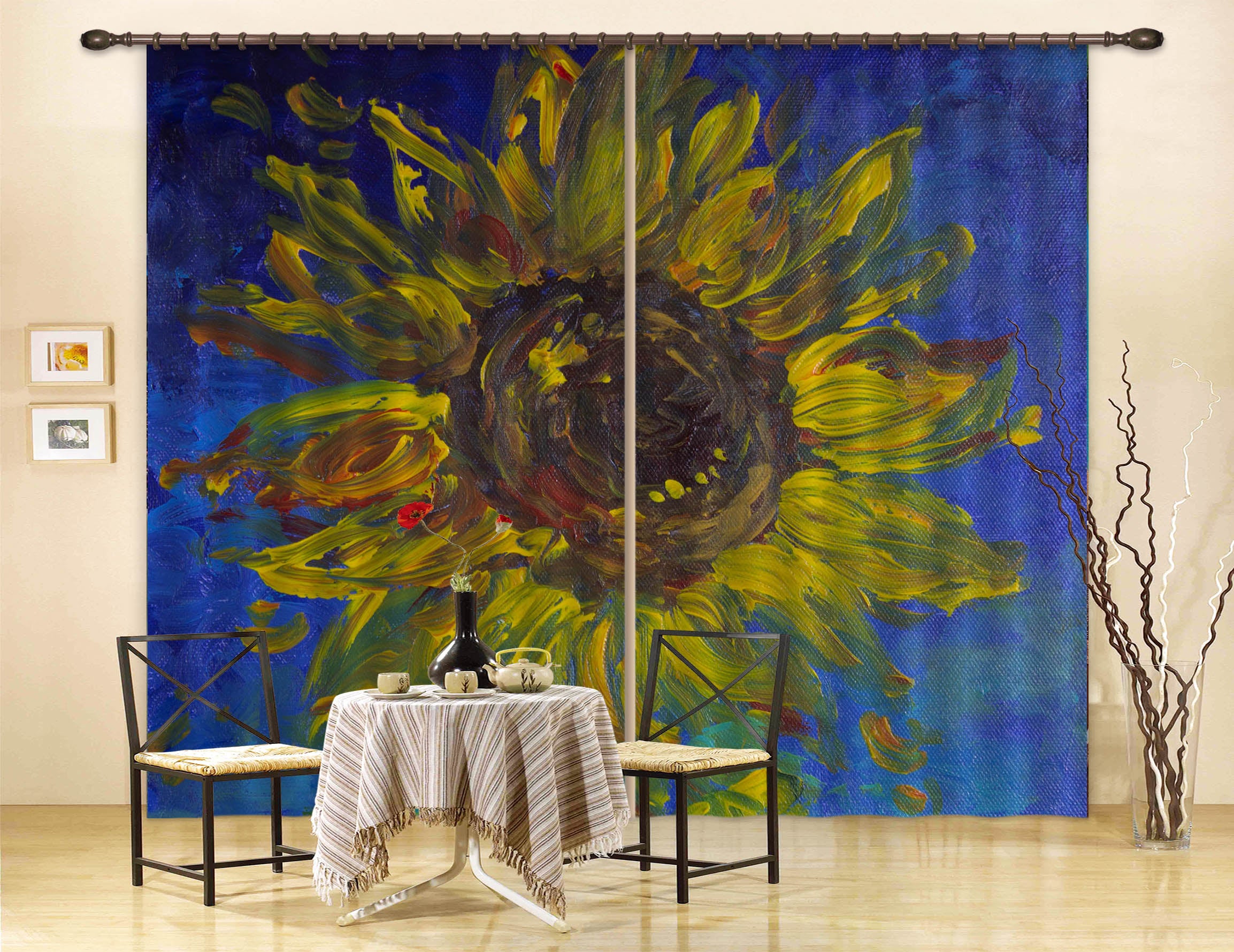 3D Sunflower 3082 Debi Coules Curtain Curtains Drapes